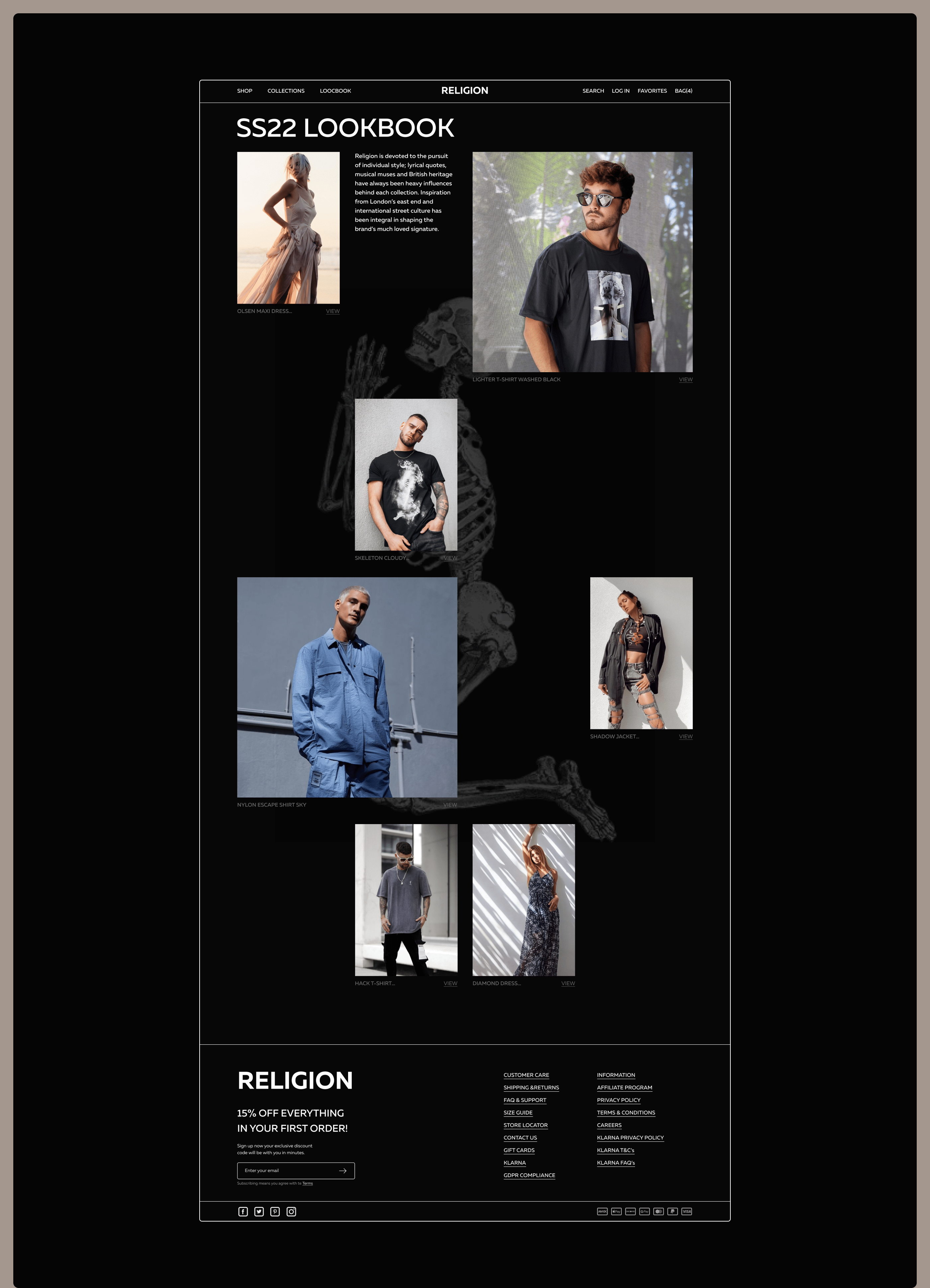 RELIGION | E-commerce redesign — Изображение №8 — Интерфейсы на Dprofile