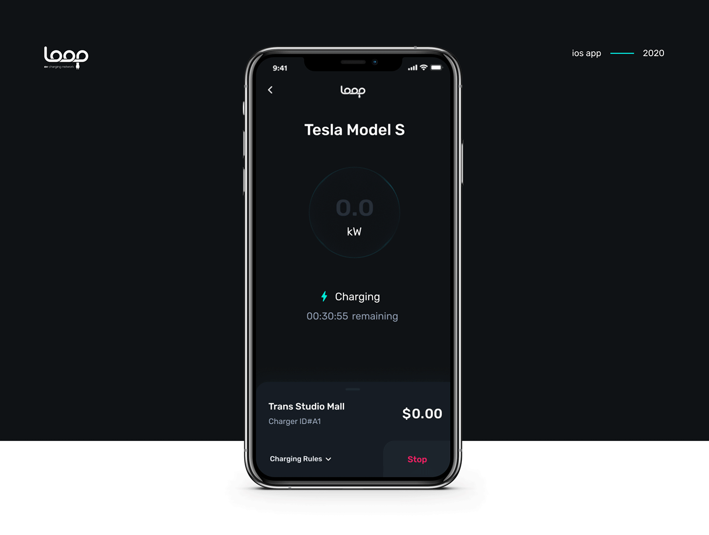 LOOP EV Charger App — Изображение №1 — Интерфейсы, Анимация на Dprofile