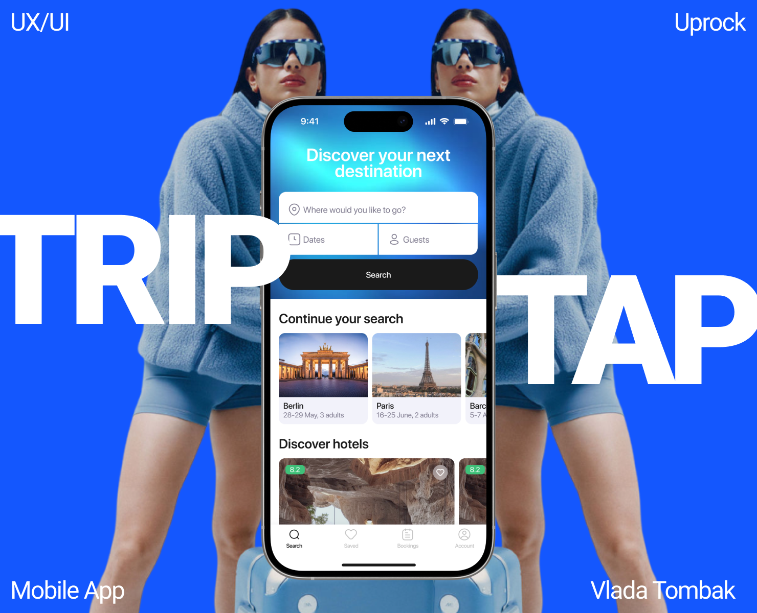 TRIPTAP | Hotel Booking App на Dprofile