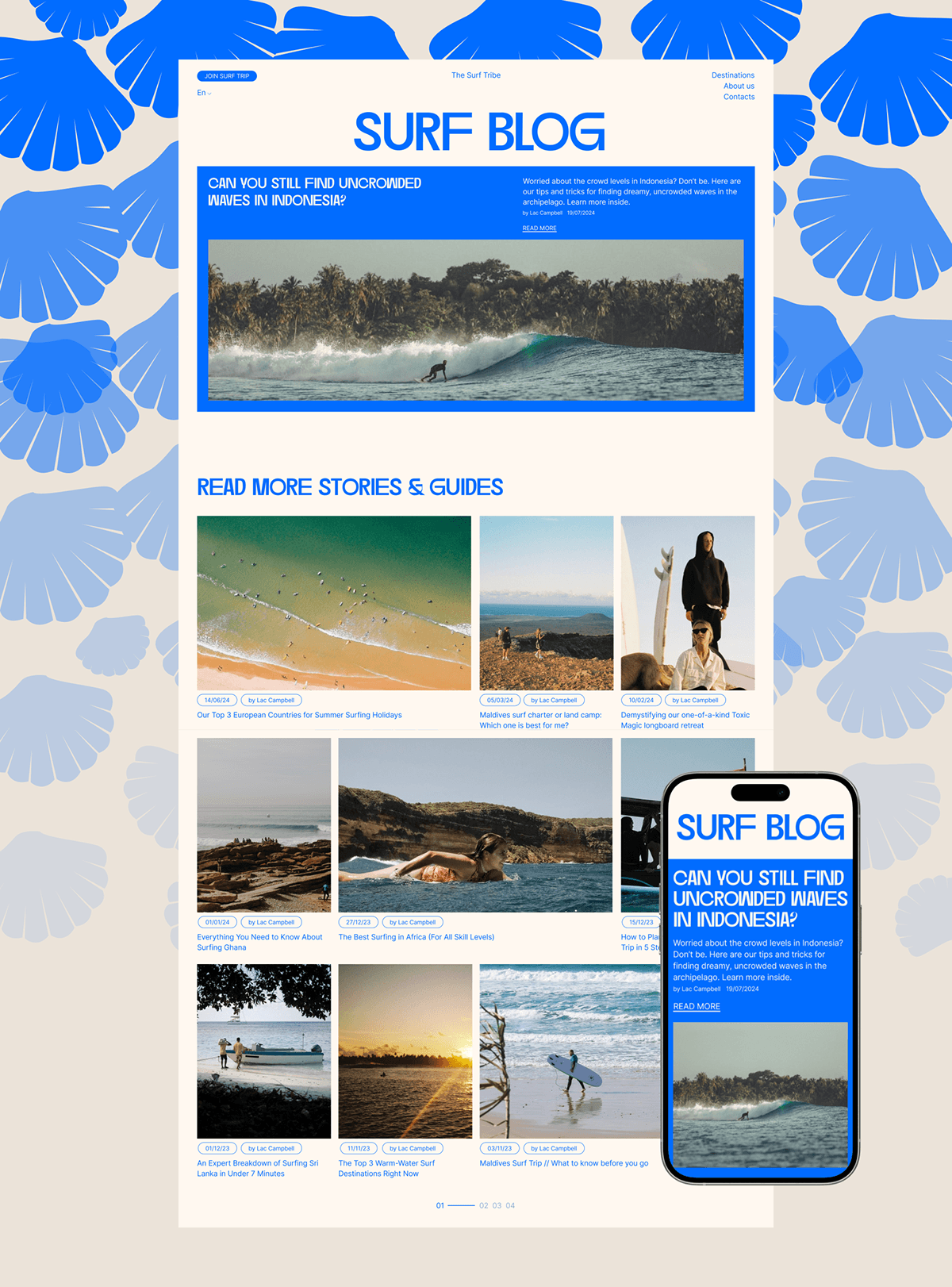 The Surf Tribe | Corporate website redesign — Изображение №16 — Интерфейсы, Брендинг на Dprofile