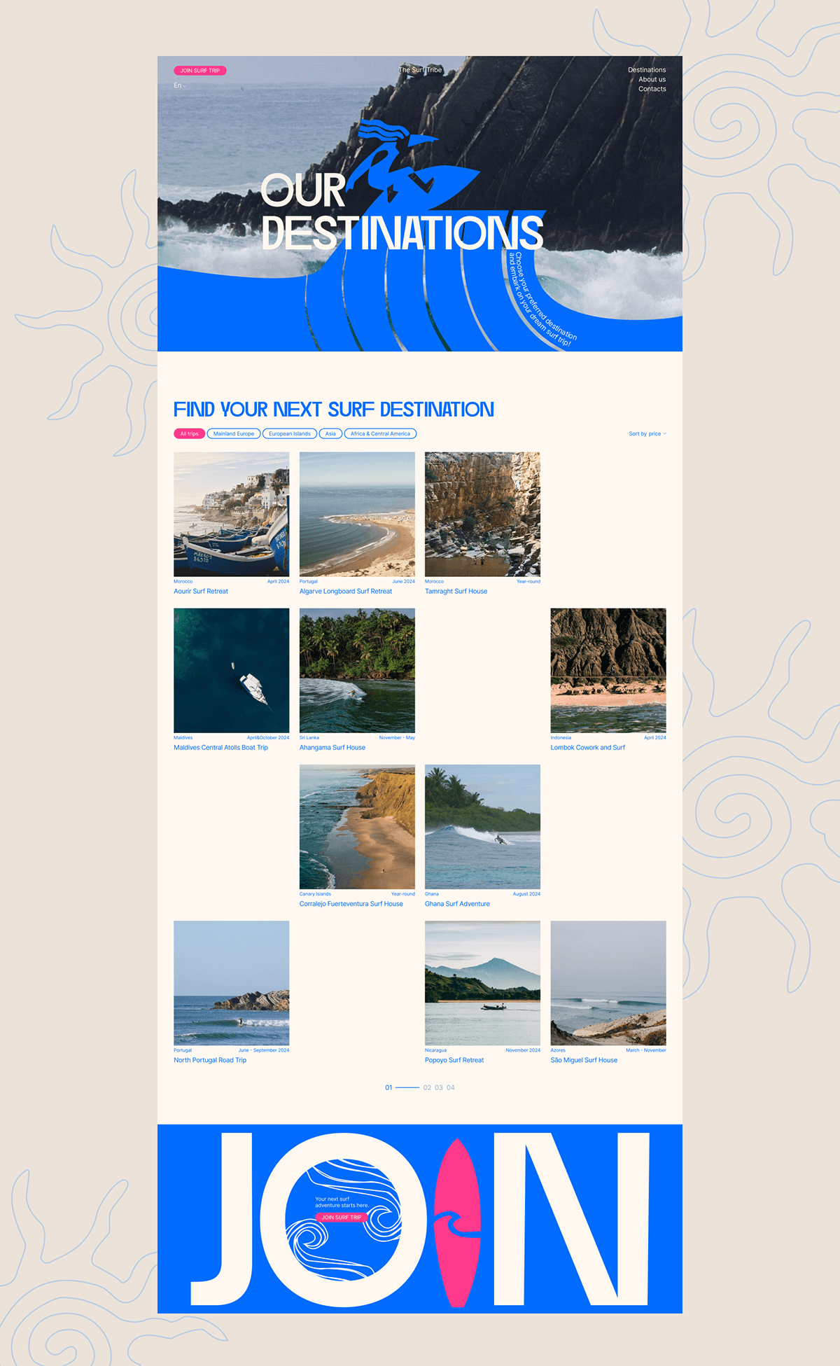 The Surf Tribe | Corporate website redesign — Изображение №7 — Интерфейсы, Брендинг на Dprofile