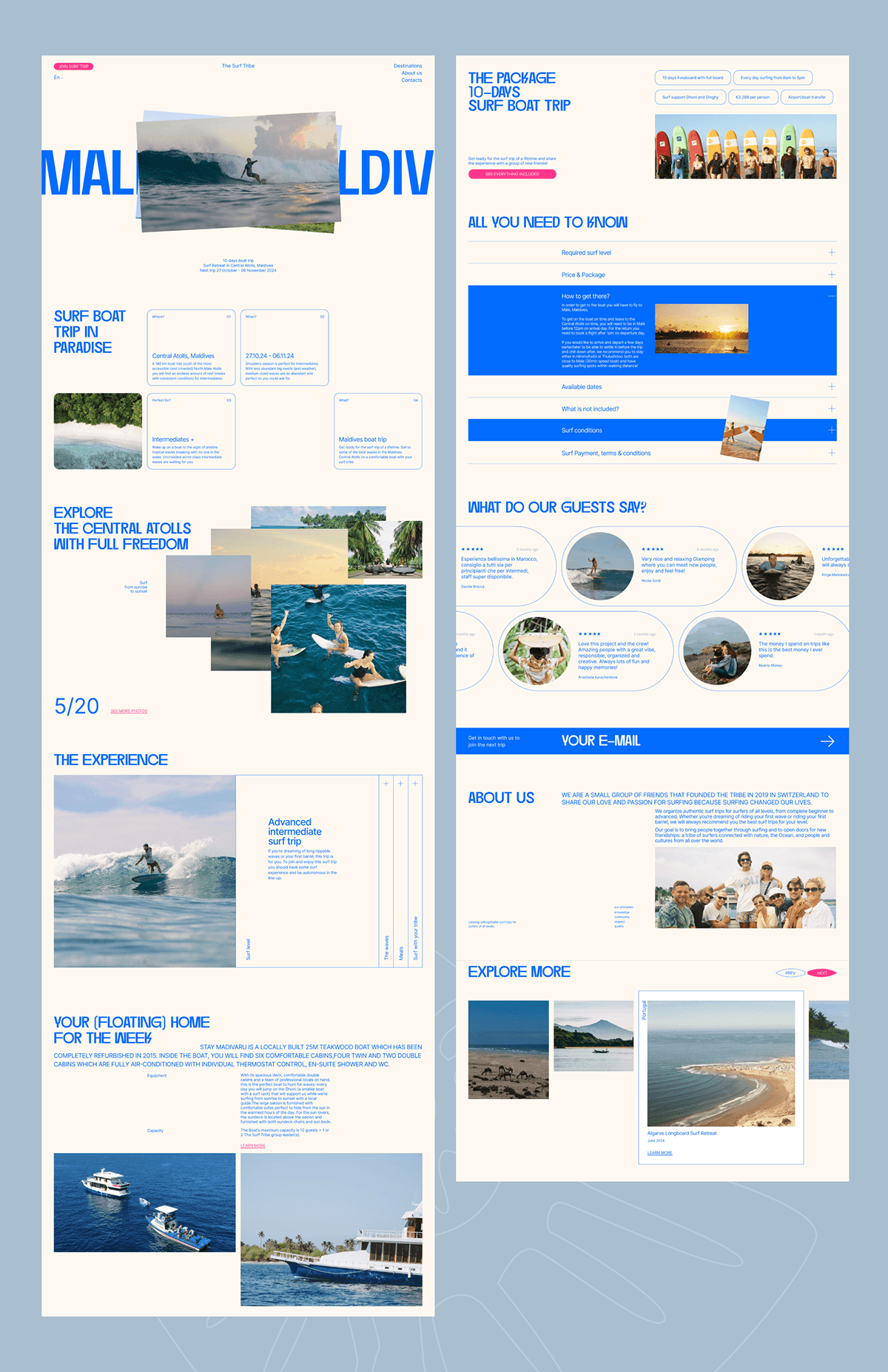 The Surf Tribe | Corporate website redesign — Изображение №10 — Интерфейсы, Брендинг на Dprofile