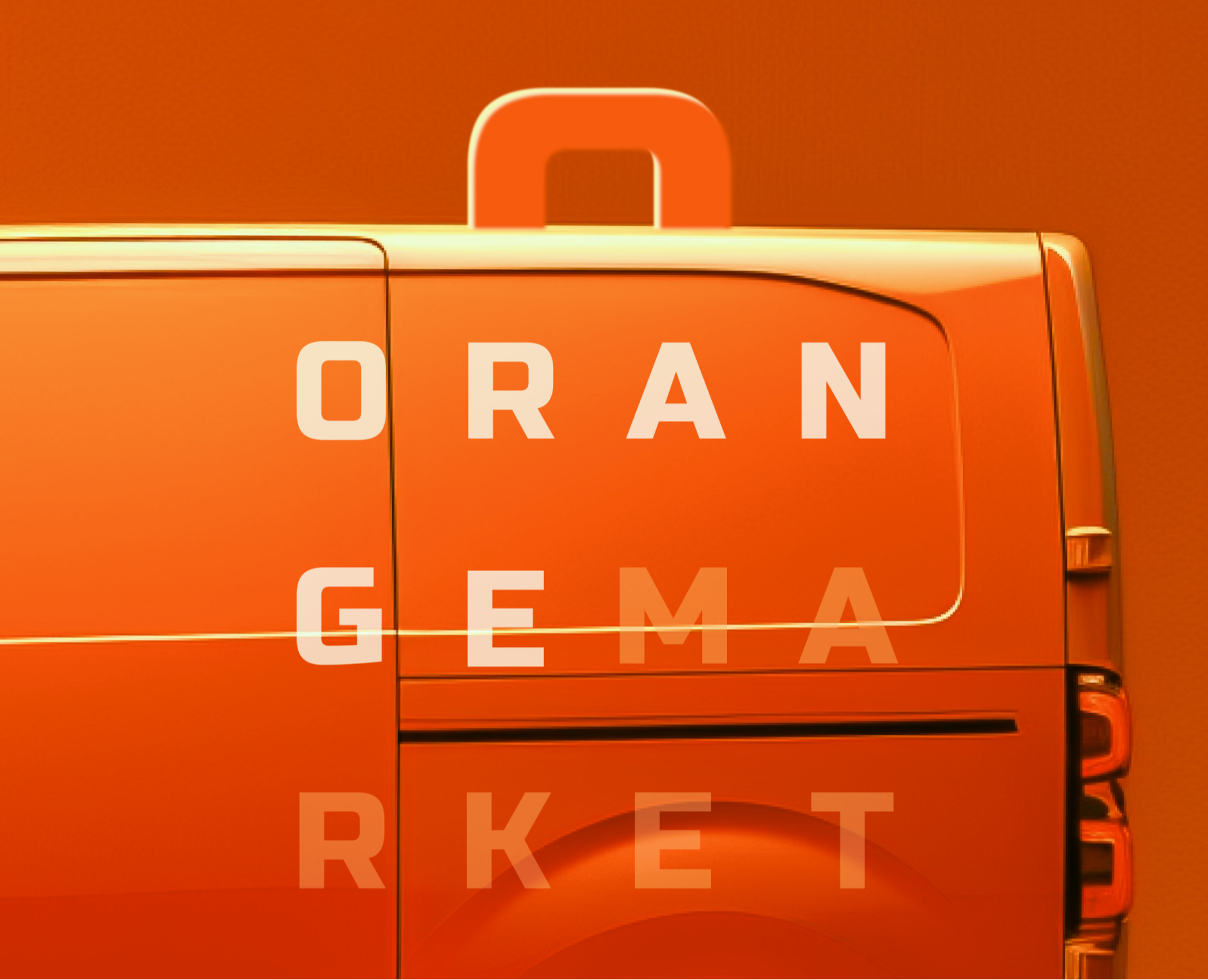 ORANGE MARKET. Логотип, маскот, фирменный стиль. — Брендинг, Иллюстрация на Dprofile