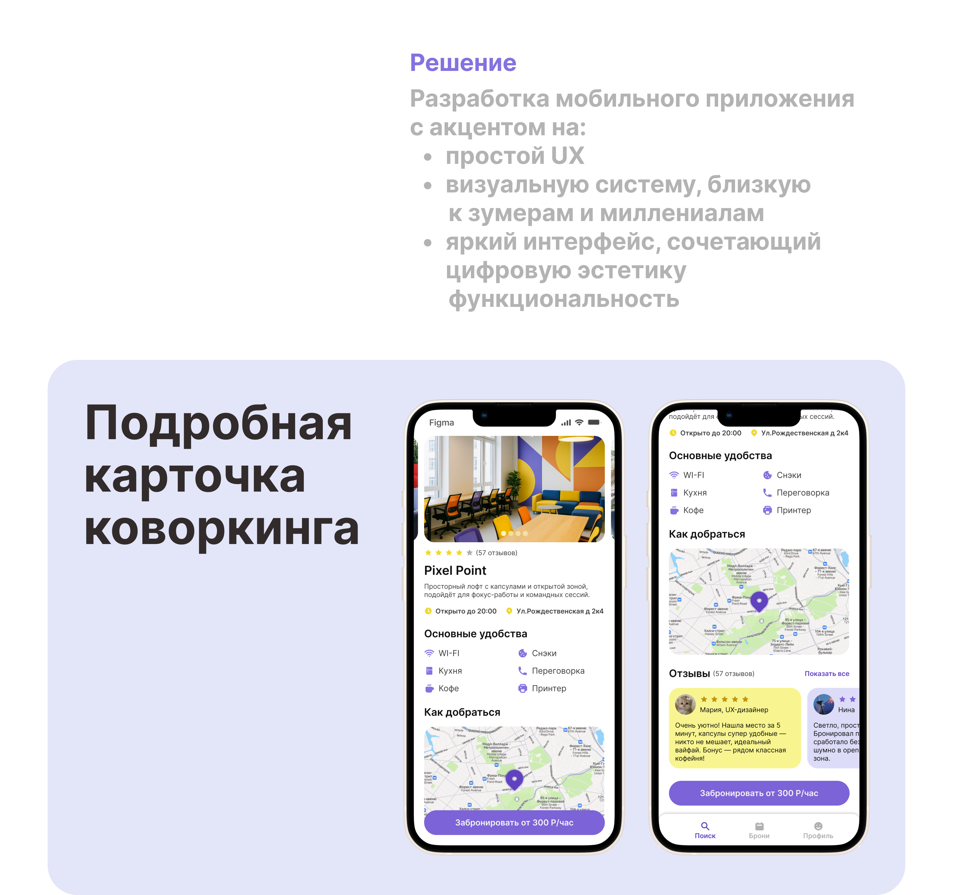 UI/UX-дизайн сервиса WorkNest: быстрый поиск коворкингов — Изображение №4 — Интерфейсы на Dprofile