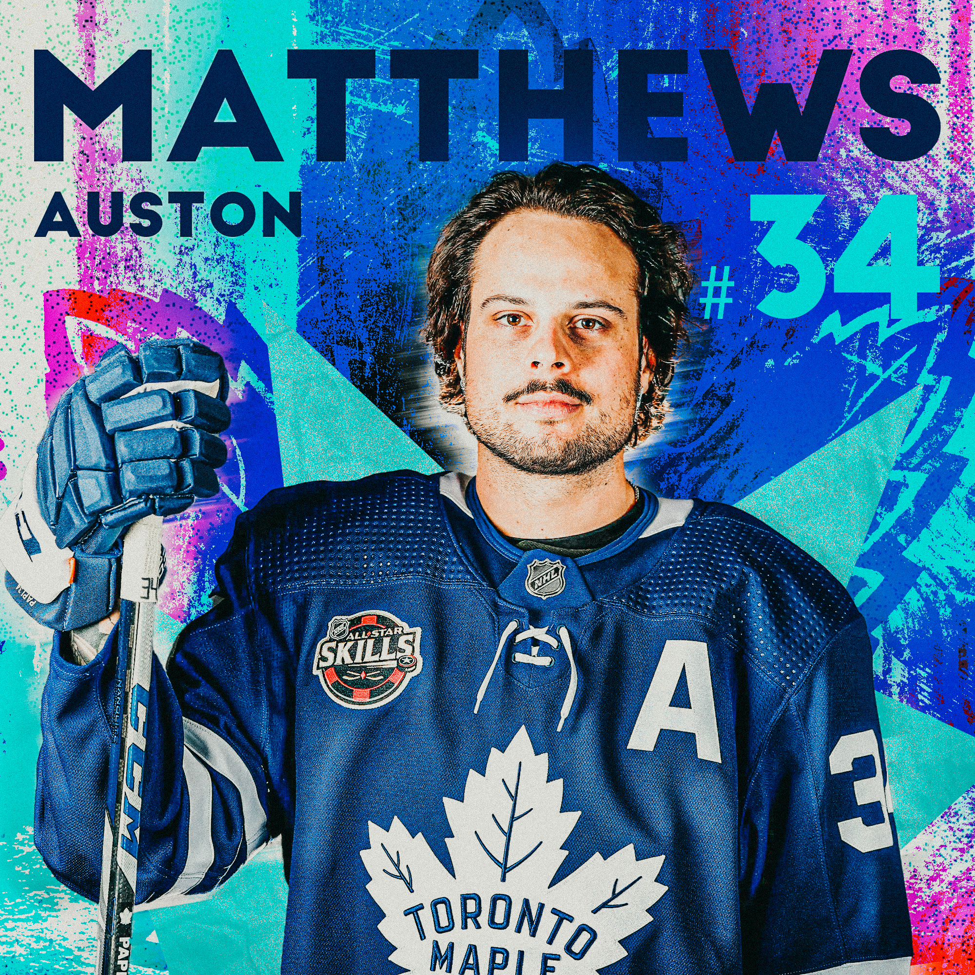 Auston Matthews хоккейный постер — Изображение №1 — Графика на Dprofile