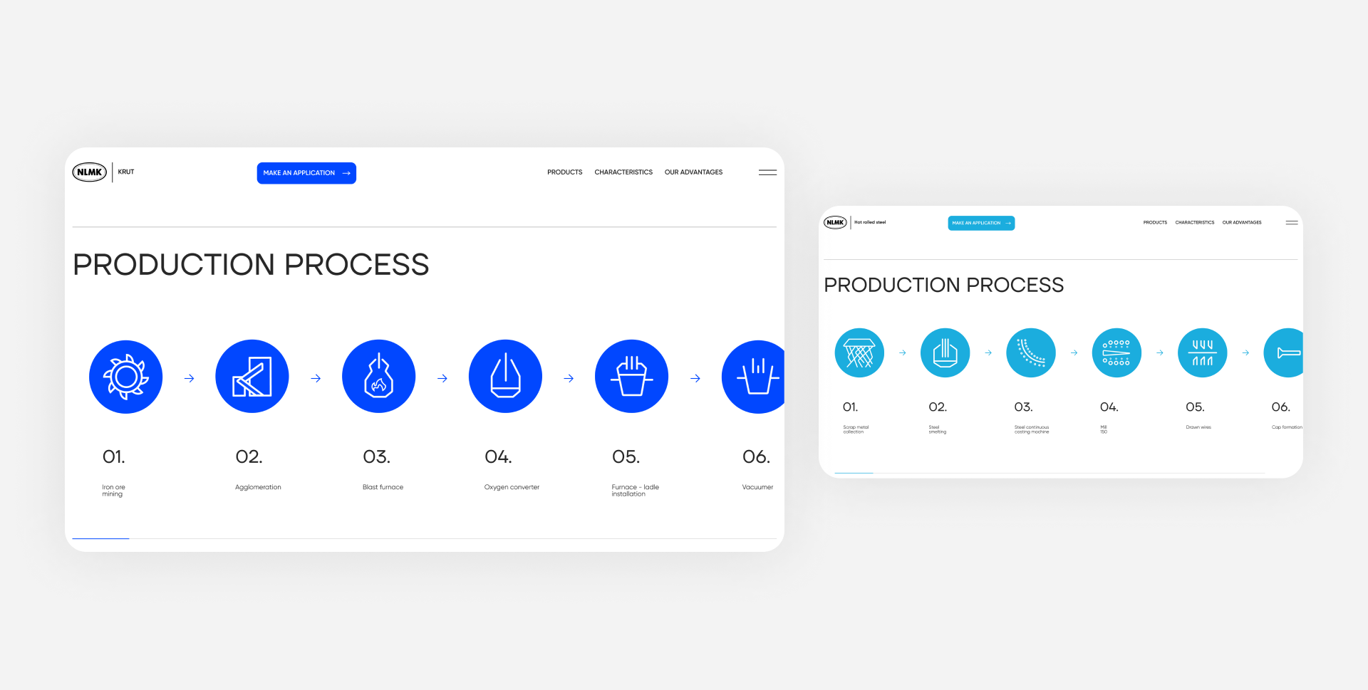 NLMK KRUT— Landing page, Digital identity — Изображение №11 — Интерфейсы, Анимация на Dprofile