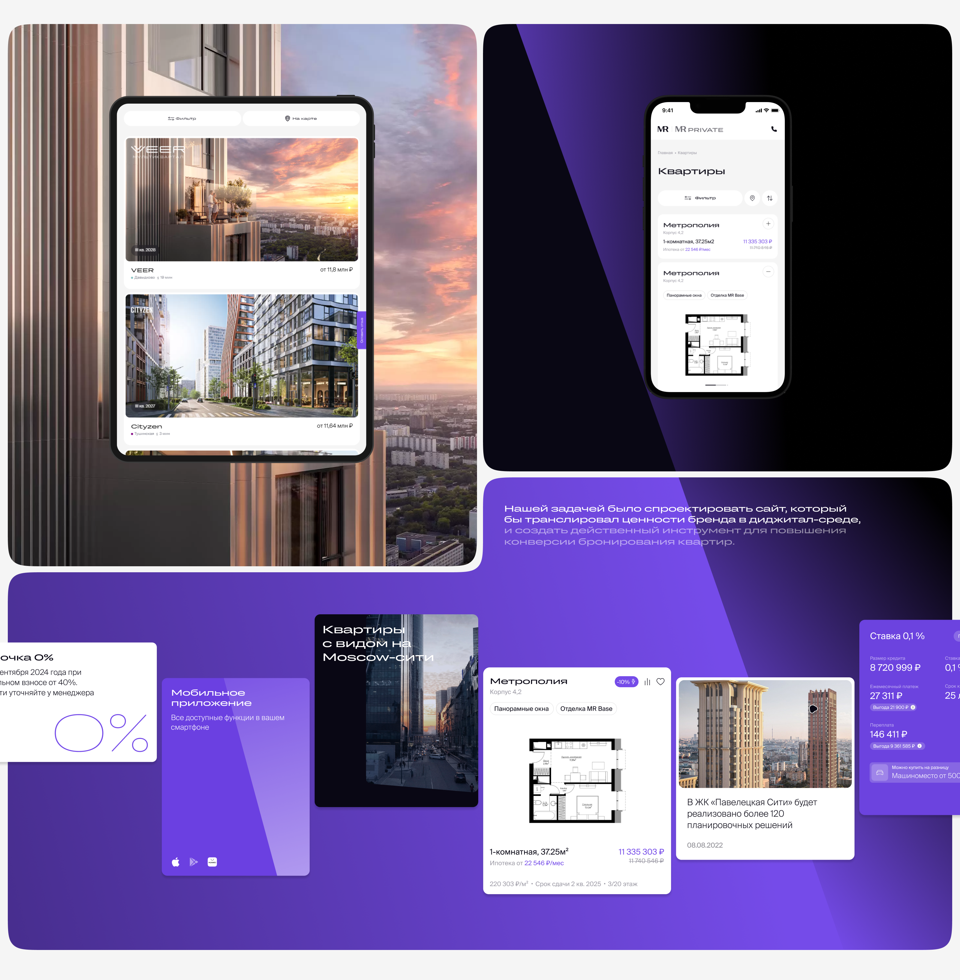 MR Group — UX/UI design, digital branding — Изображение №5 — Интерфейсы на Dprofile