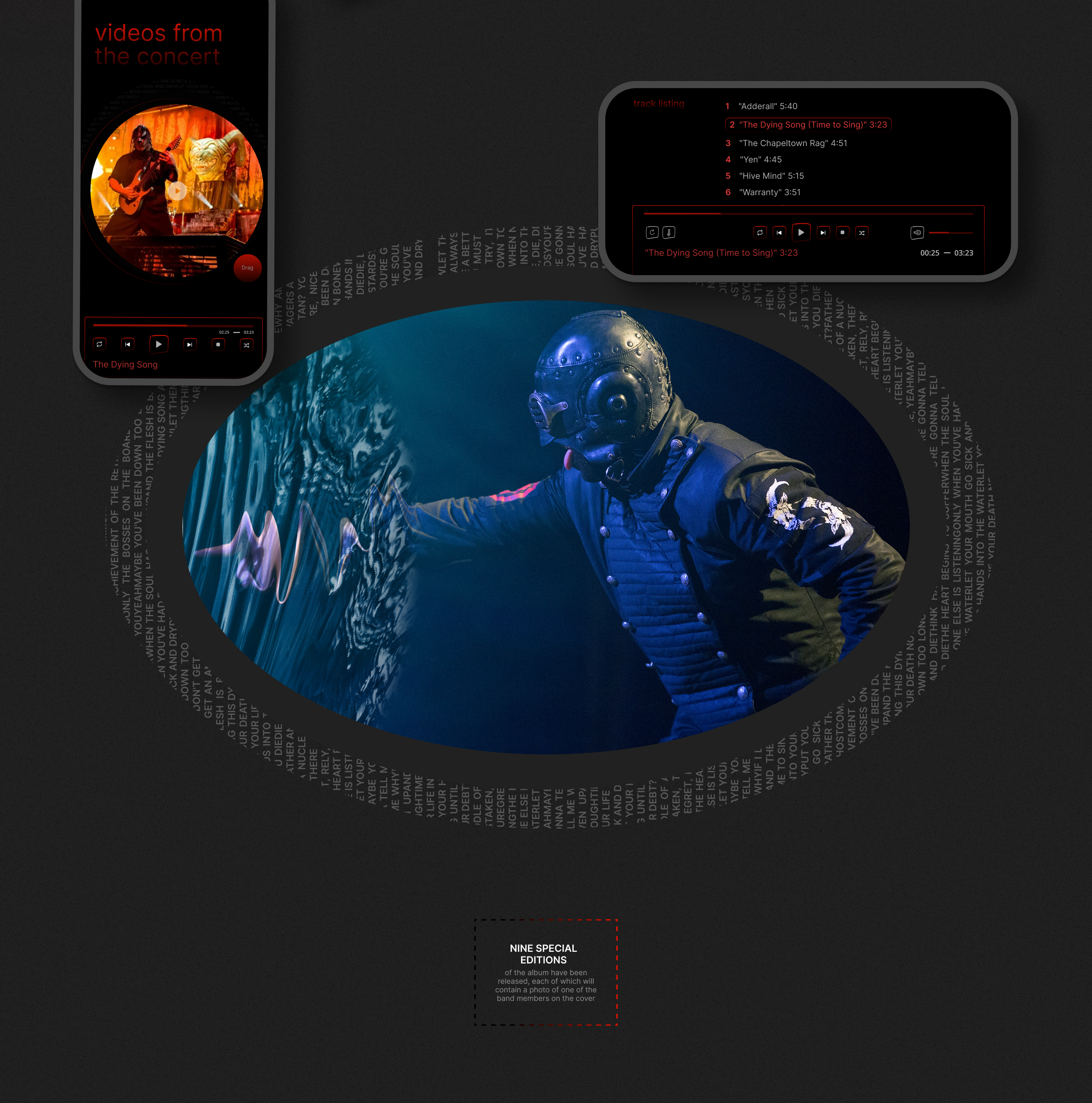 Сайт ню-метал-группы Slipknot — Изображение №6 — Интерфейсы на Dprofile