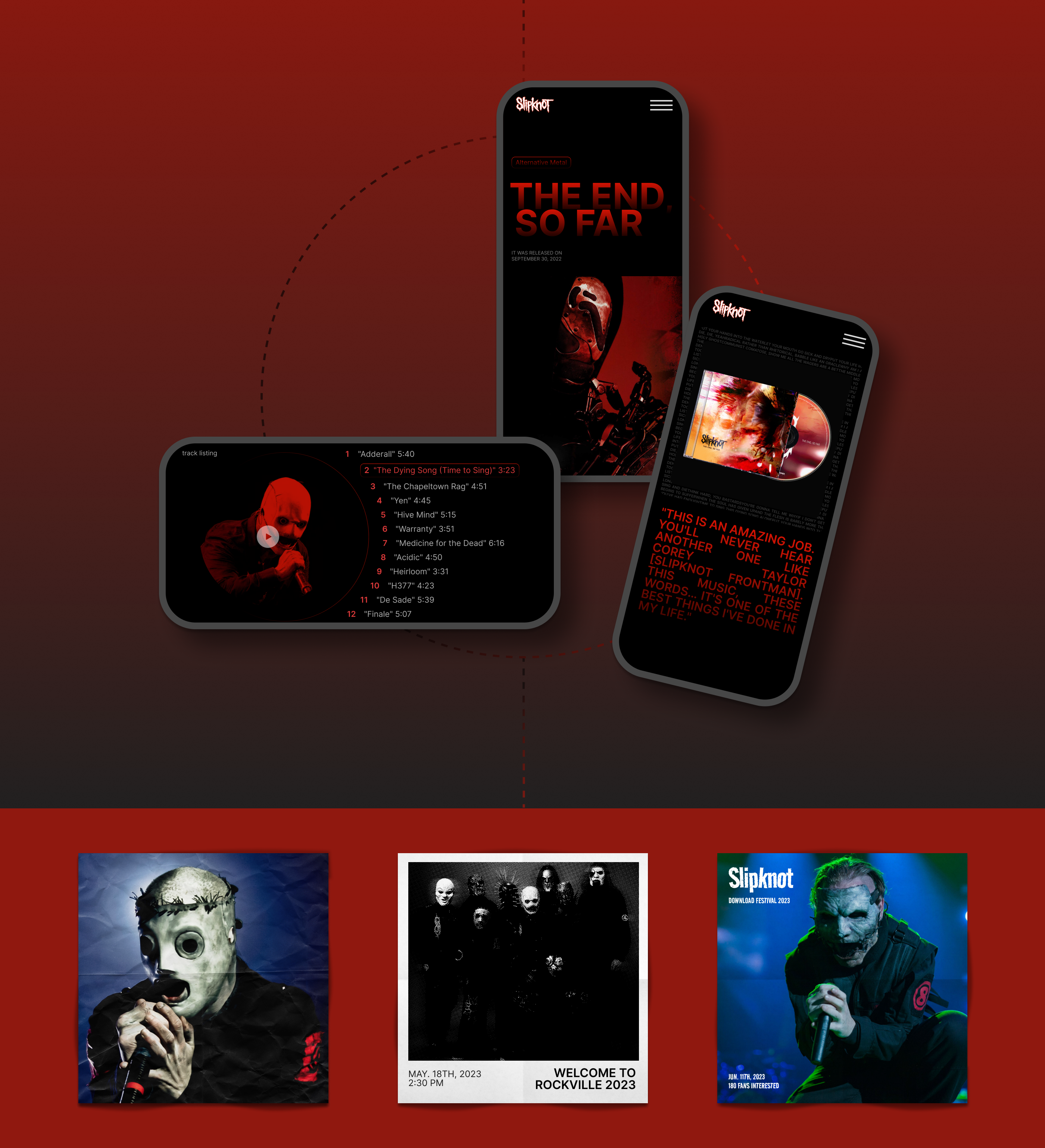 Сайт ню-метал-группы Slipknot — Изображение №3 — Интерфейсы на Dprofile