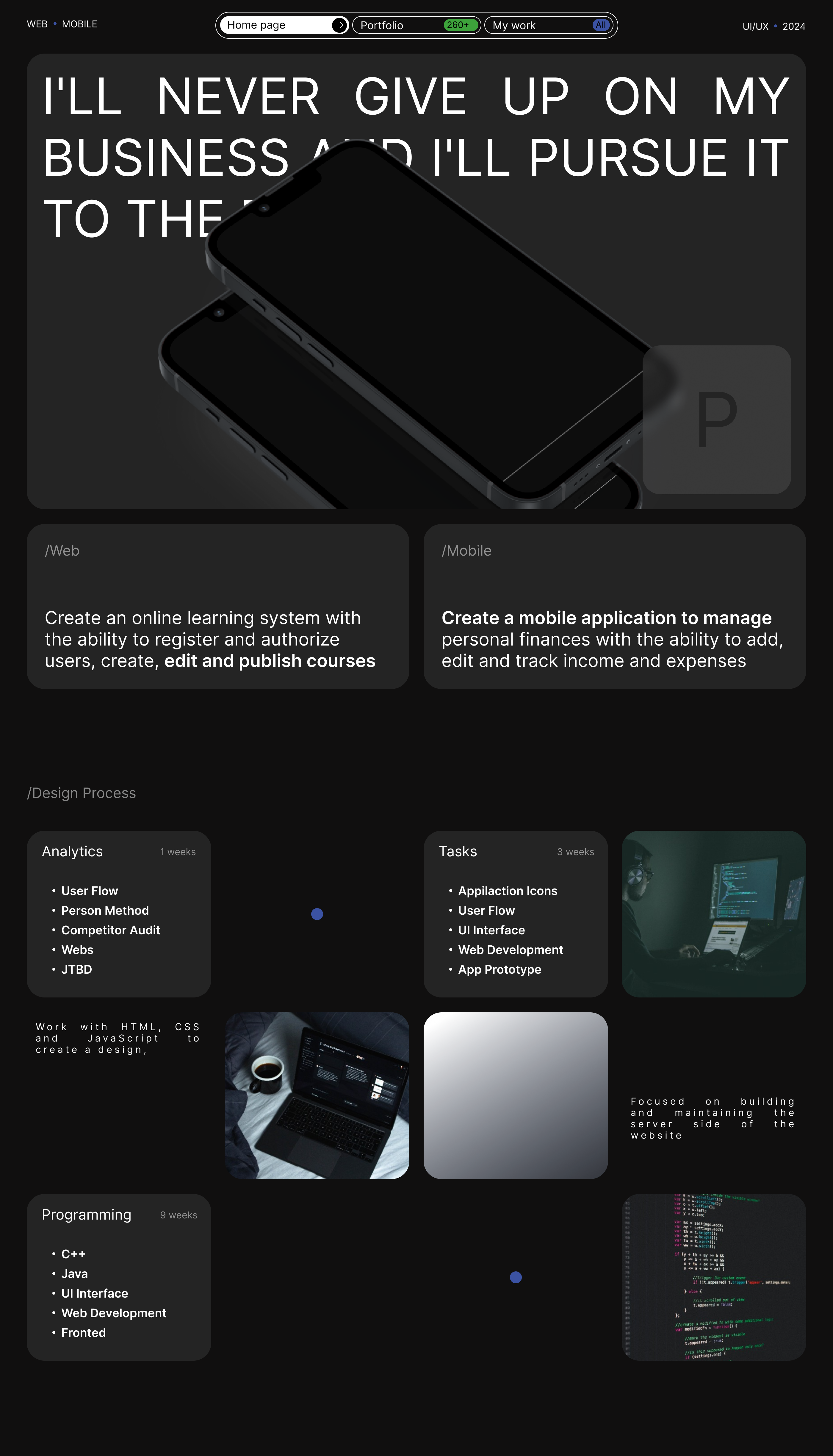 Programmer Portfolio Website — Dprofile