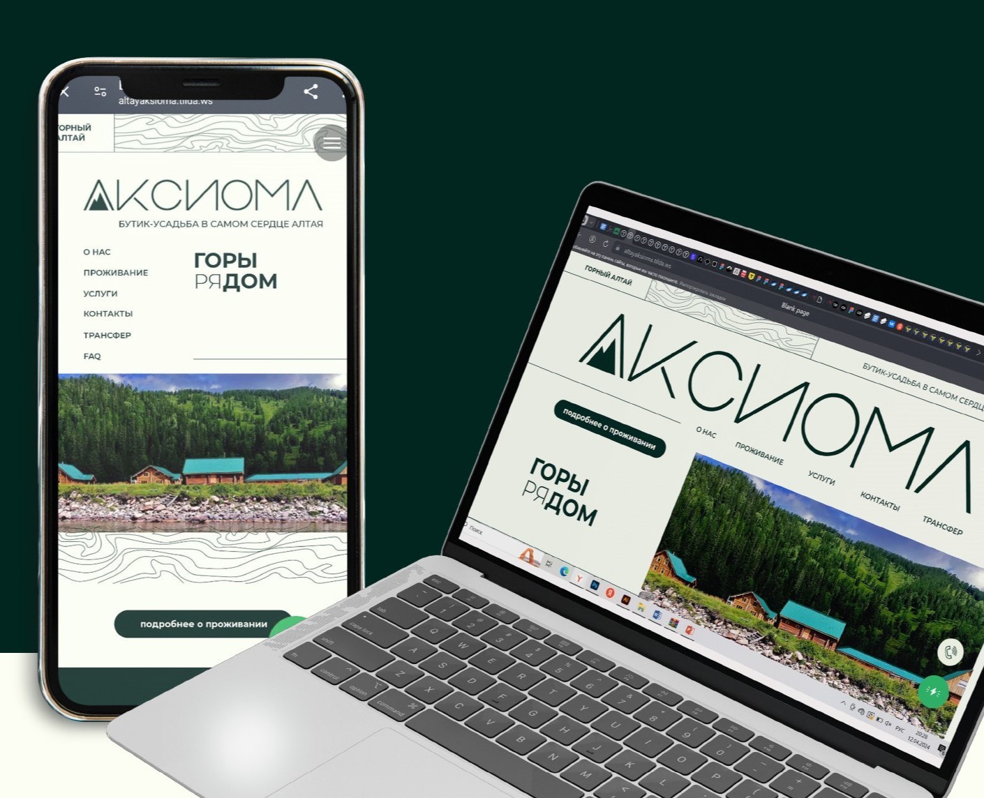 Алтай Аксиома. Бутик-отель на Алтае на Dprofile