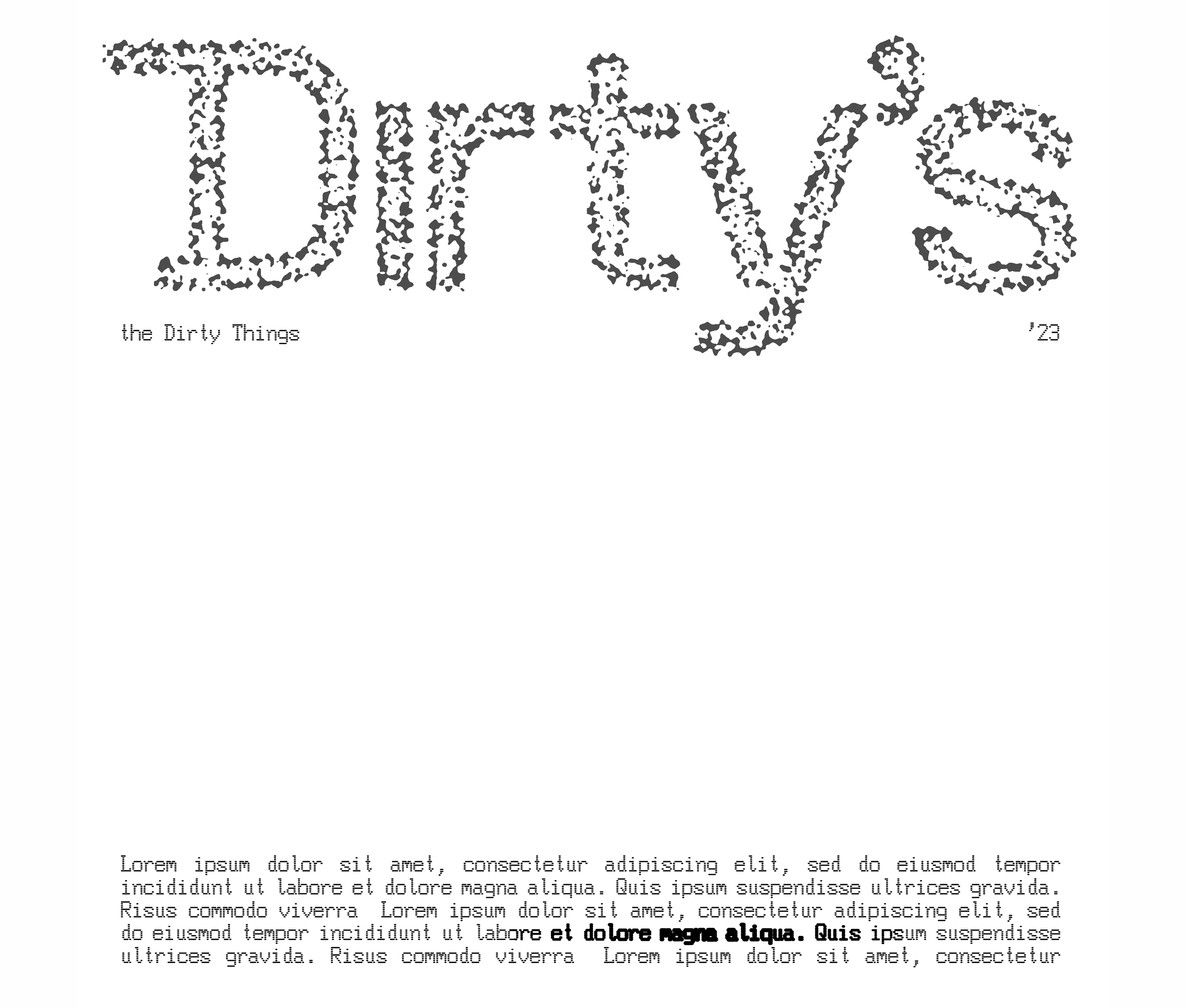 DIRTY'S - VISUAL KEY — Изображение №1 — Брендинг, Графика на Dprofile