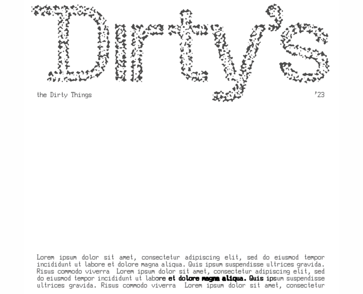 DIRTY'S - VISUAL KEY — Брендинг, Графика на Dprofile