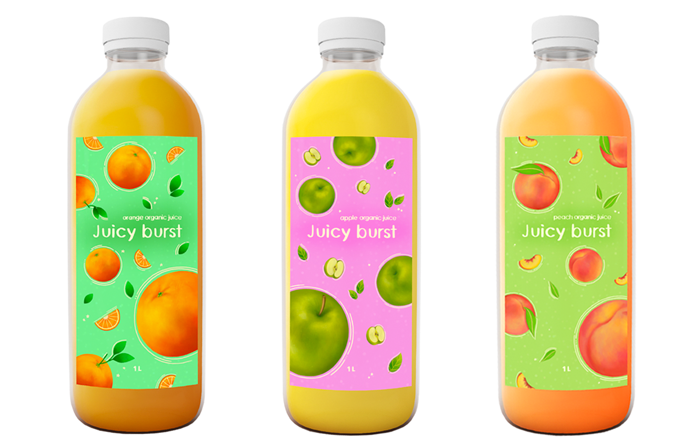 Иллюстрации для упаковки сока | Juicy burst — Изображение №6 — Иллюстрация, Графика на Dprofile