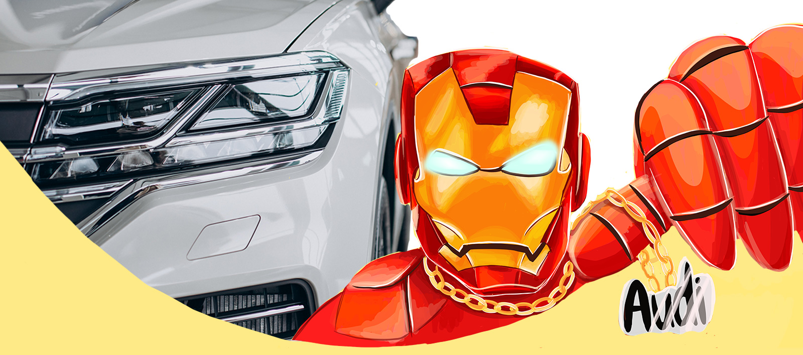 Реклама Audi с Железным человеком — Изображение №1 — Брендинг, Иллюстрация на Dprofile