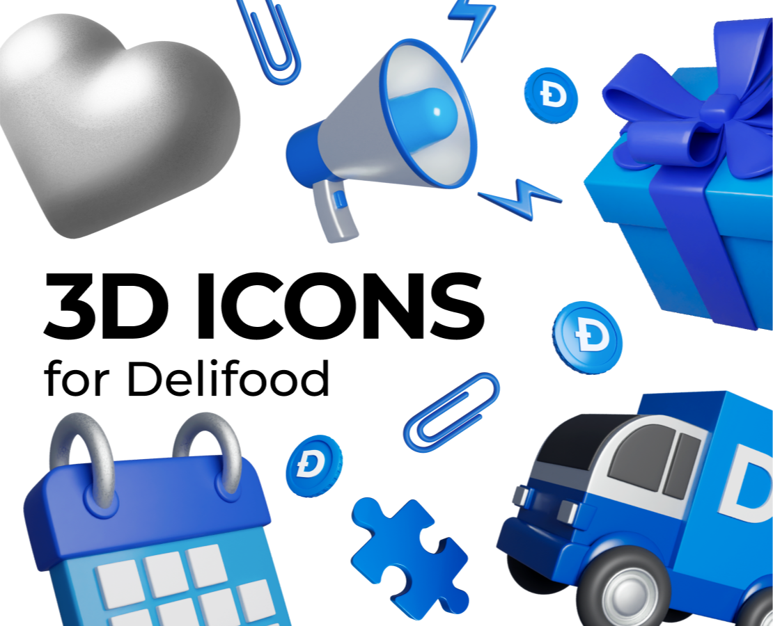 3D icons for Brending — Брендинг, Иллюстрация на Dprofile
