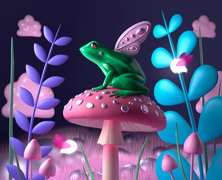 Frog sweets — Иллюстрация, Графика на Dprofile