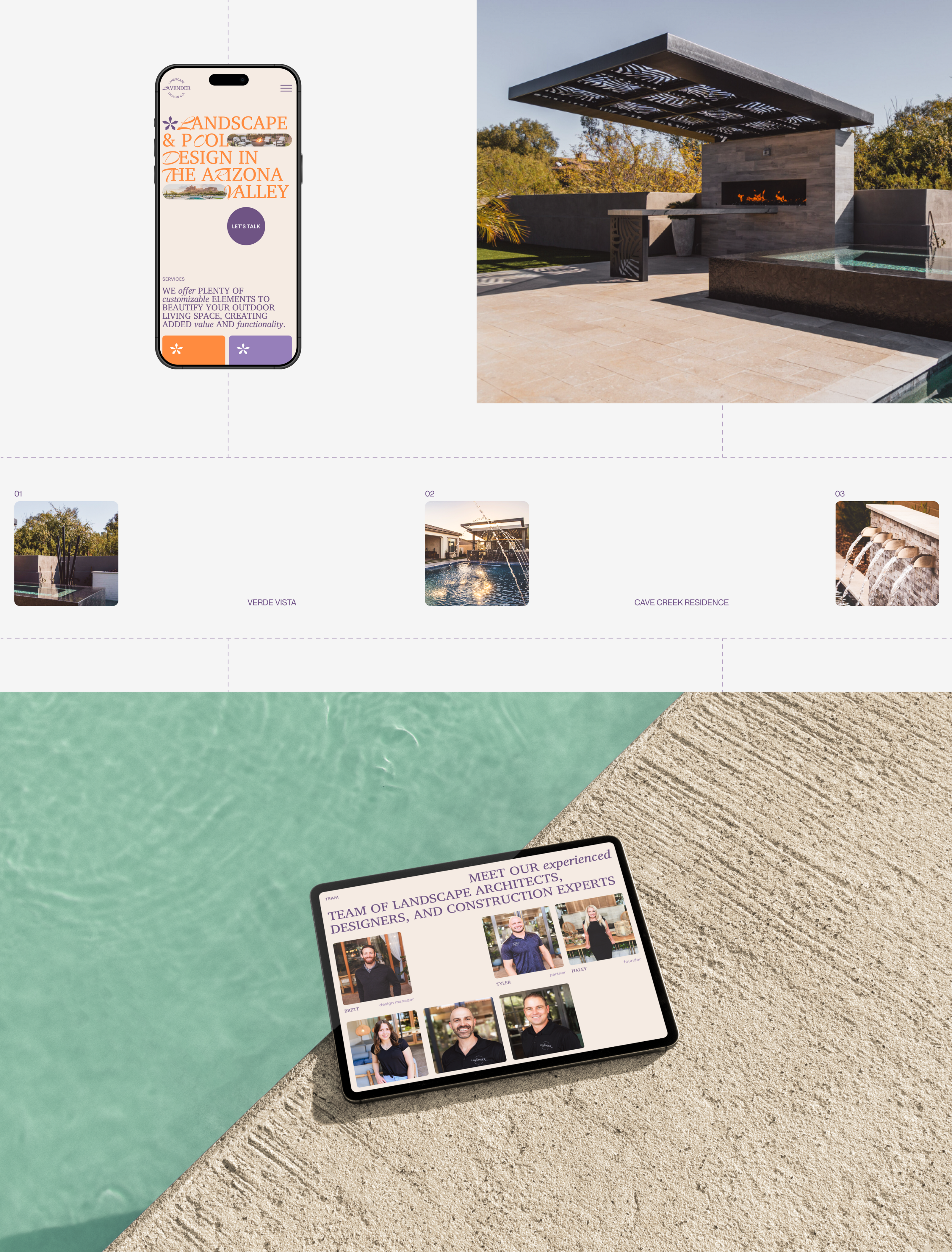 Lavender Landscape design company/landing page — Лендинг — Изображение №9 — Интерфейсы на Dprofile