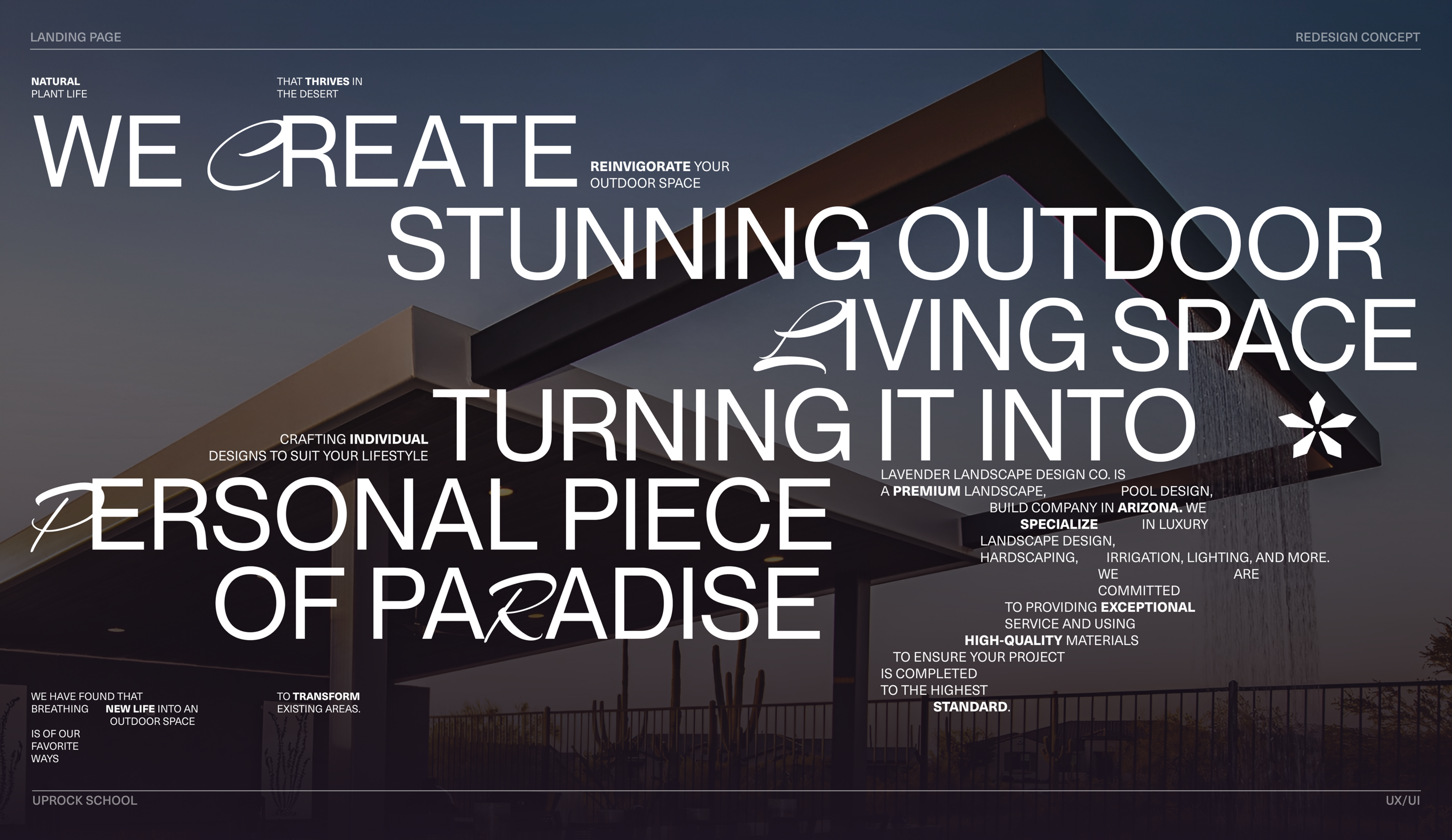 Lavender Landscape design company/landing page — Лендинг — Изображение №1 — Интерфейсы на Dprofile
