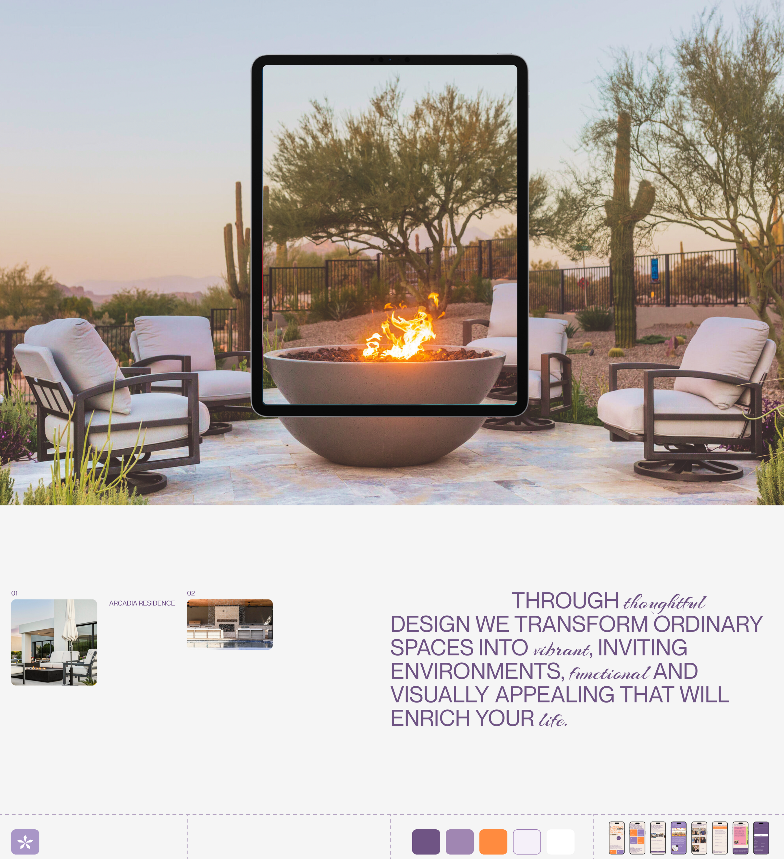 Lavender Landscape design company/landing page — Лендинг — Изображение №7 — Интерфейсы на Dprofile