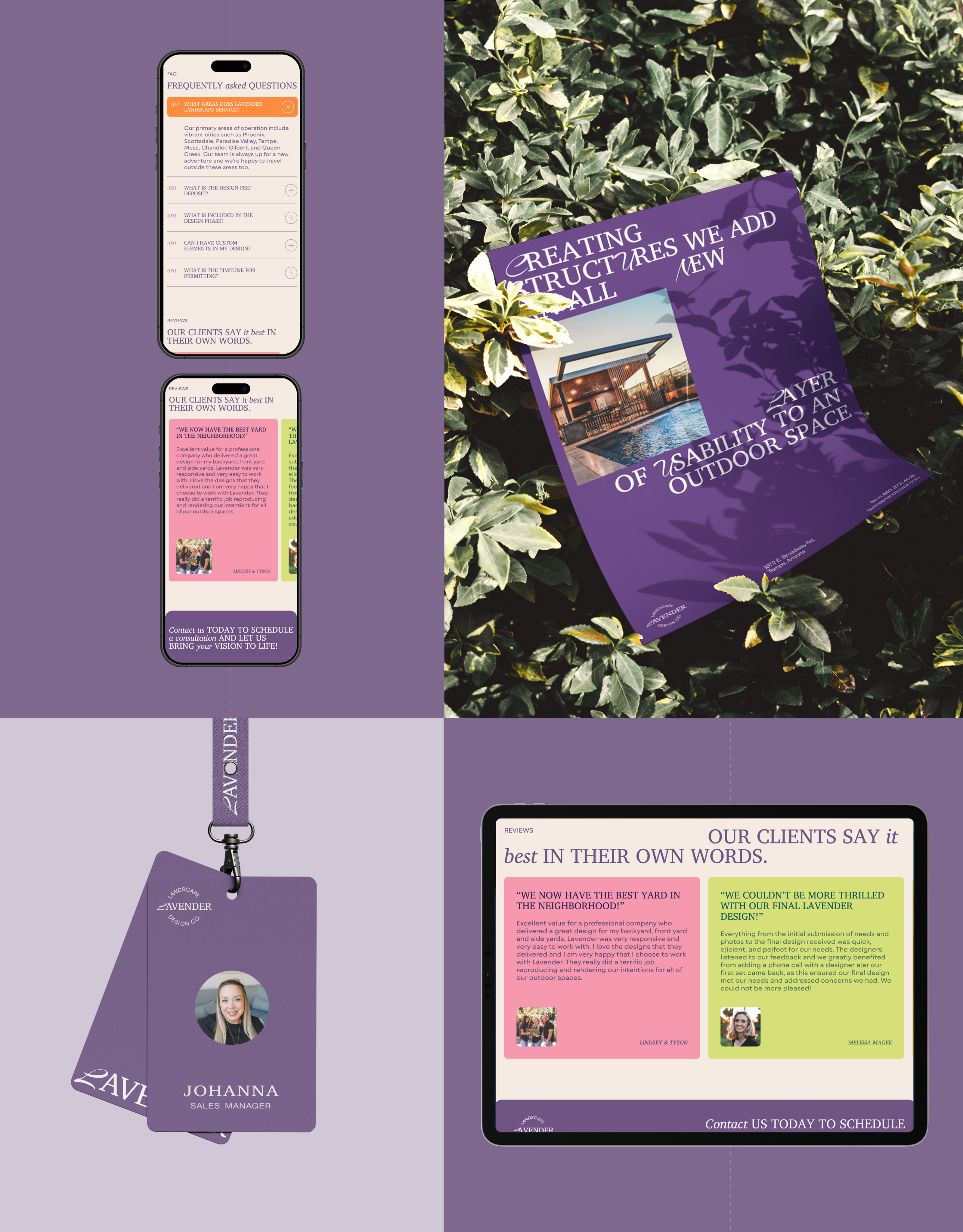 Lavender Landscape design company/landing page — Лендинг — Изображение №11 — Интерфейсы на Dprofile