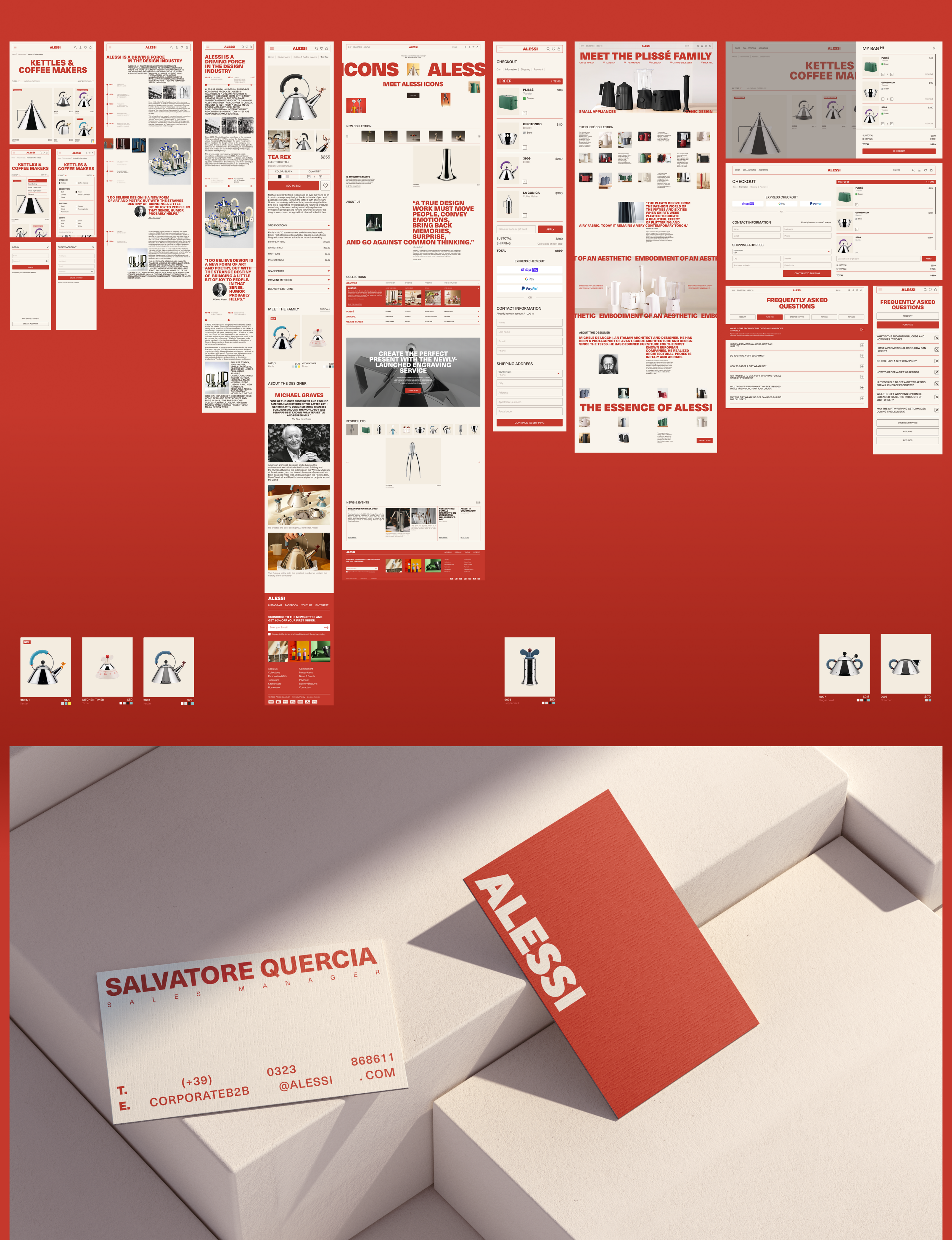 ALESSI/E-commerce — Интернет-магазин — Изображение №5 — Интерфейсы, Брендинг на Dprofile