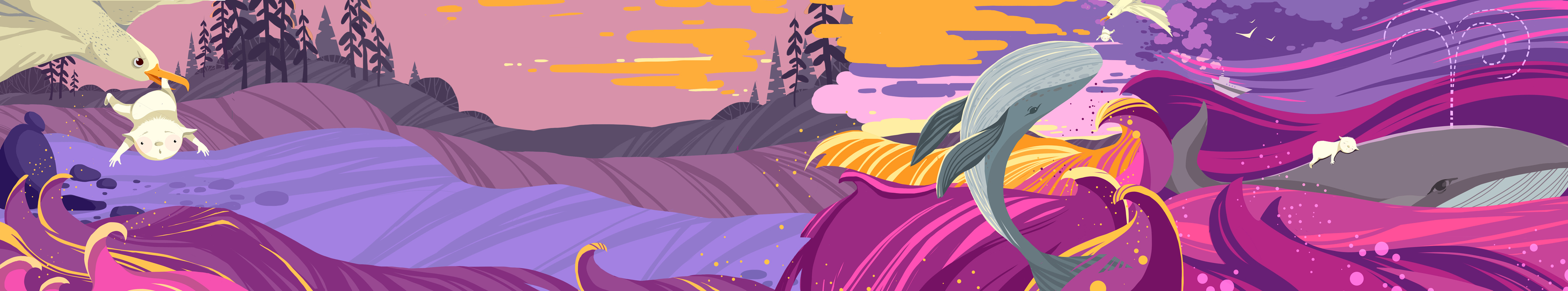 Серия иллюстраций для росписи стен — Изображение №4 — Иллюстрация на Dprofile