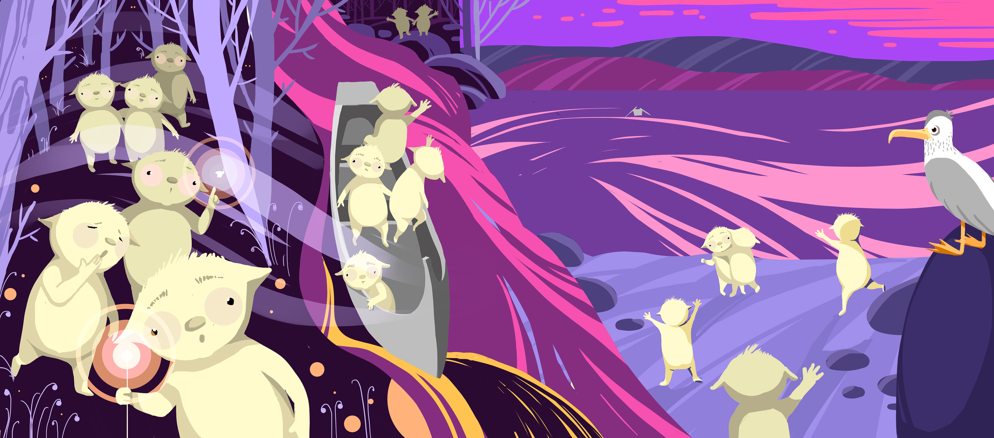 Серия иллюстраций для росписи стен — Изображение №7 — Иллюстрация на Dprofile
