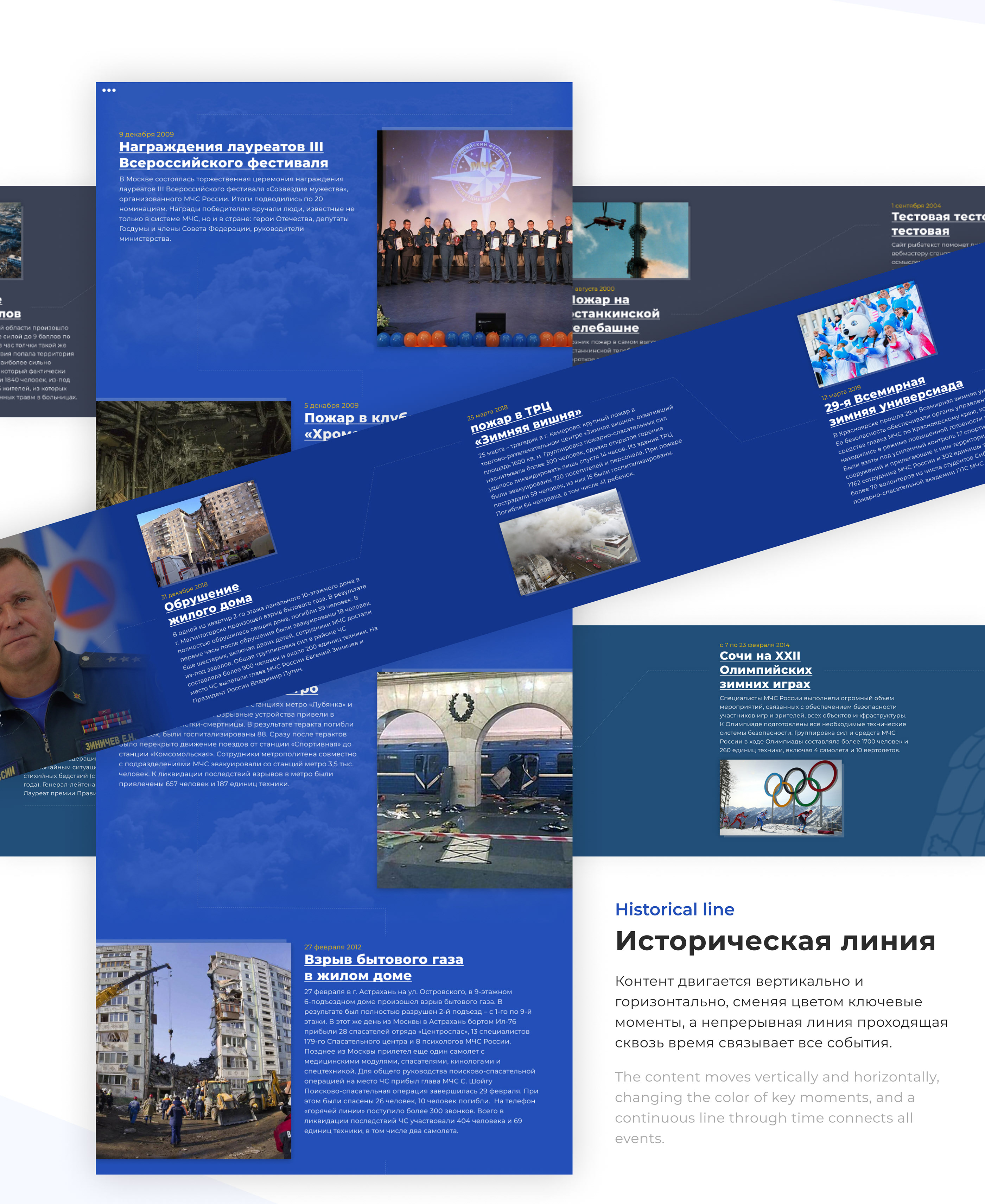 History Of Rescuers | Web Design — Изображение №5 — Интерфейсы на Dprofile