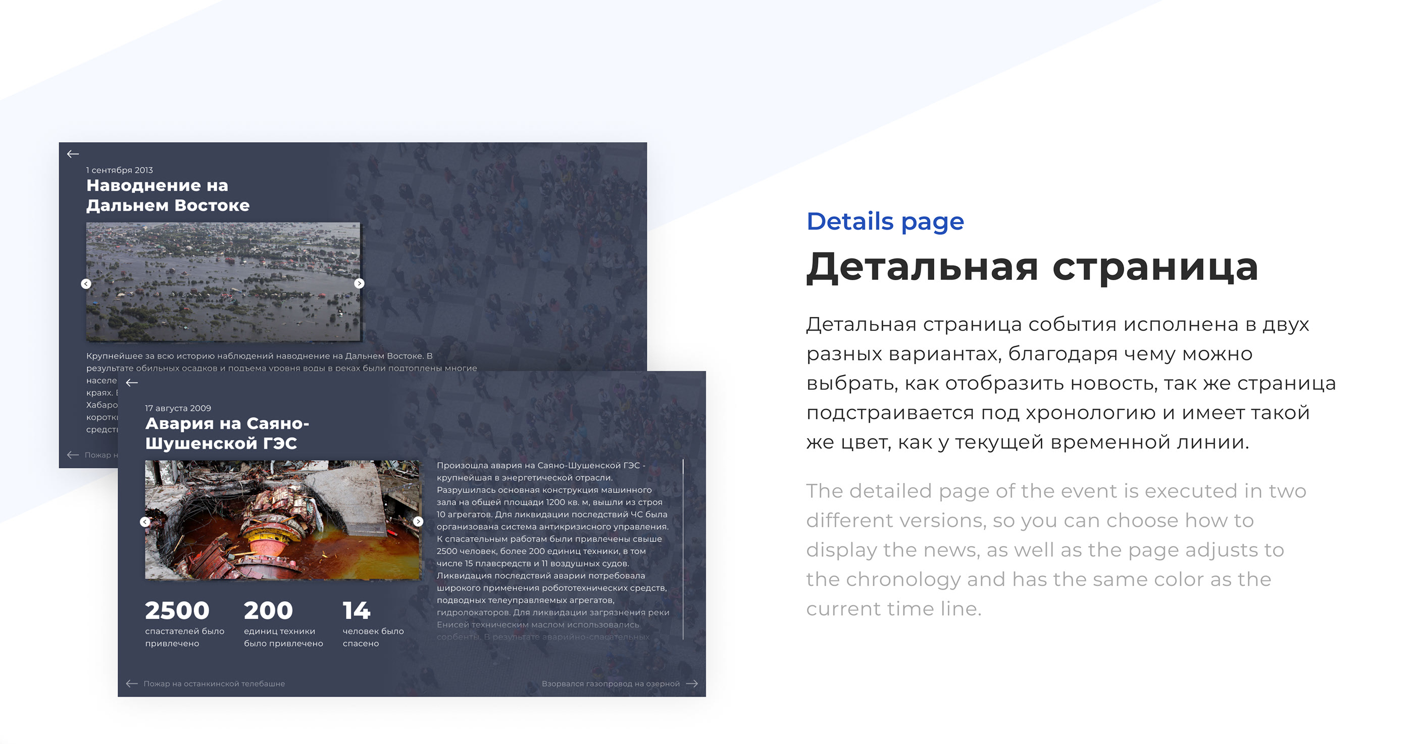 History Of Rescuers | Web Design — Изображение №7 — Интерфейсы на Dprofile