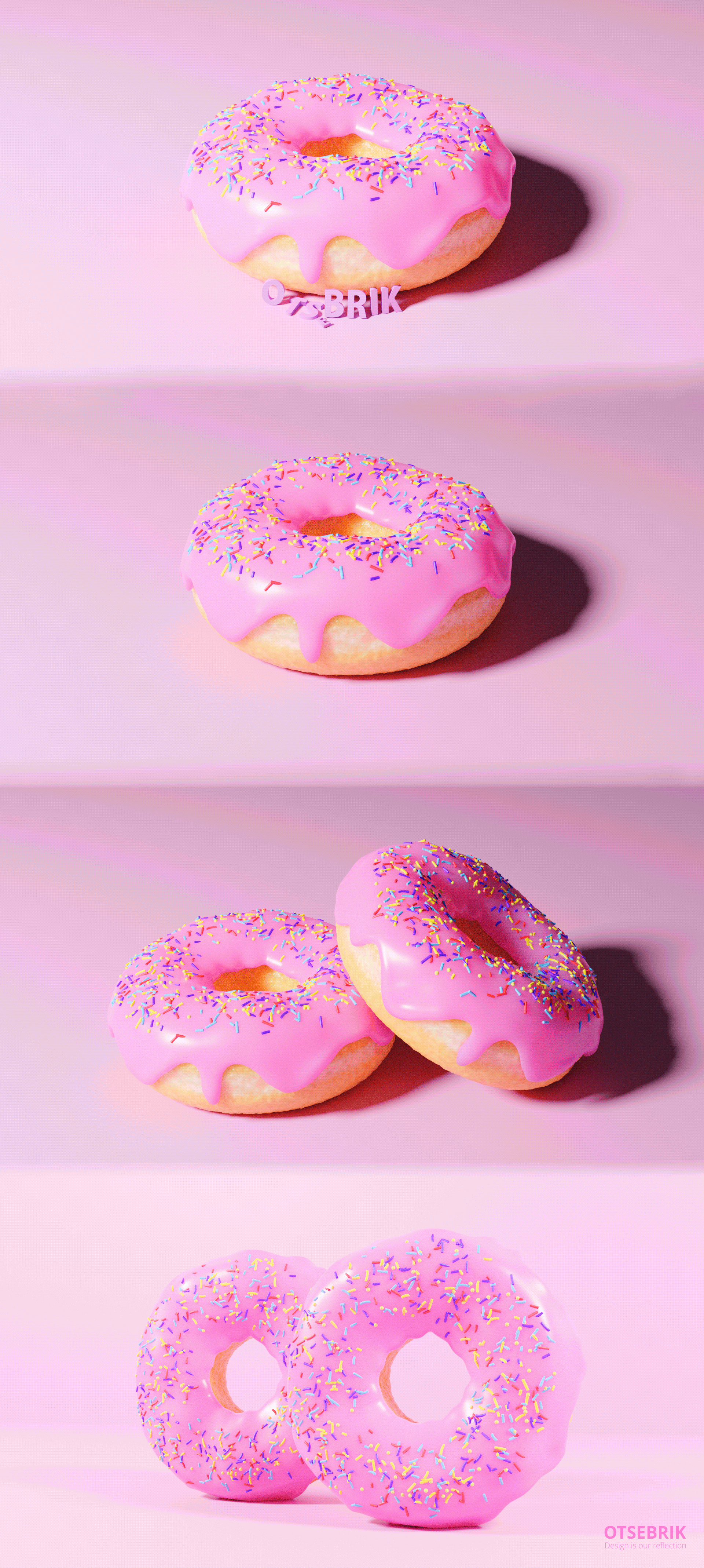 Donut model in Blender — Изображение №1 — Иллюстрация, Графика, 3D на Dprofile