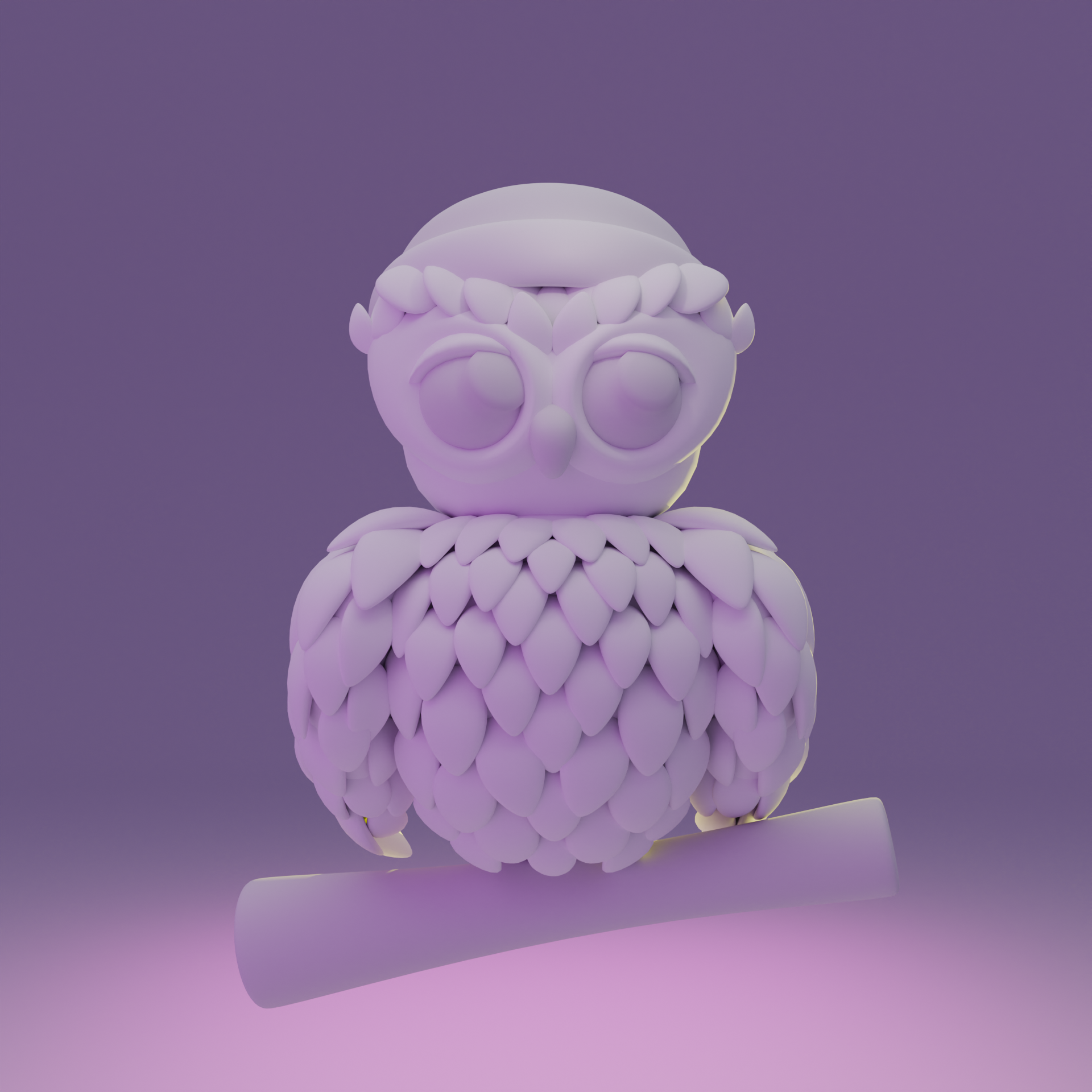 Santa's owl — Изображение №5 — Иллюстрация, 3D на Dprofile