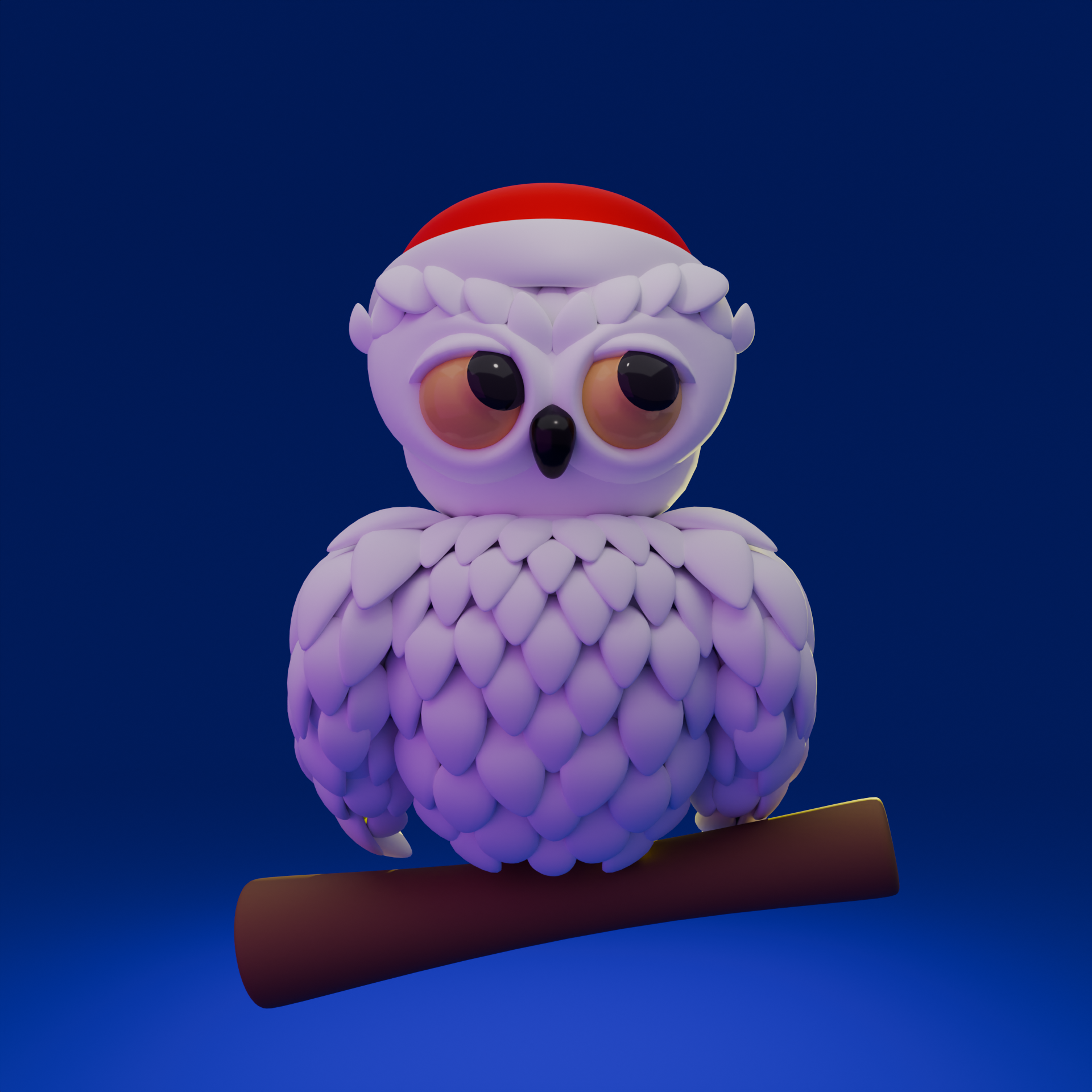 Santa's owl — Изображение №4 — Иллюстрация, 3D на Dprofile