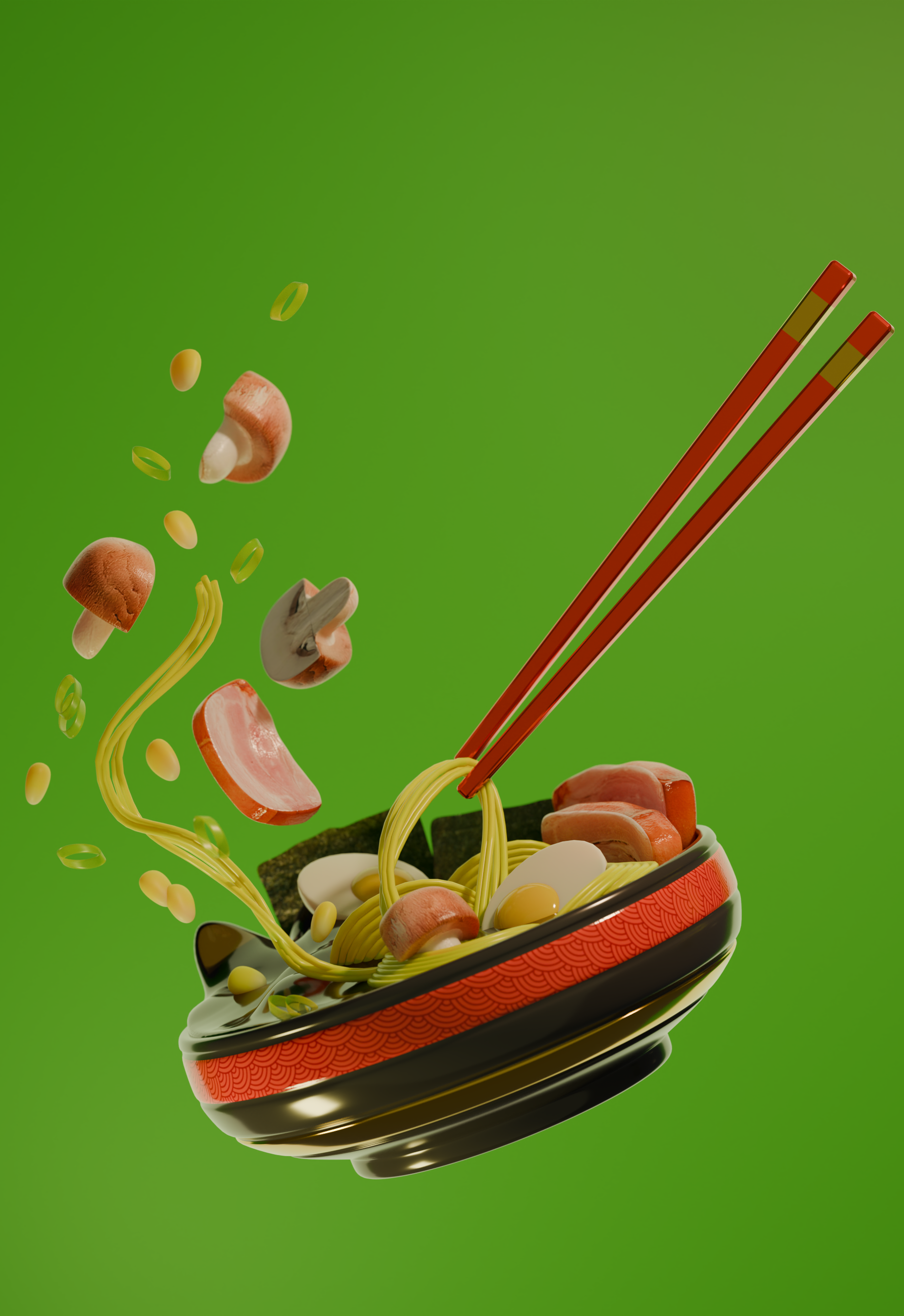Well because I always eat ramen — Изображение №3 — Иллюстрация, 3D на Dprofile