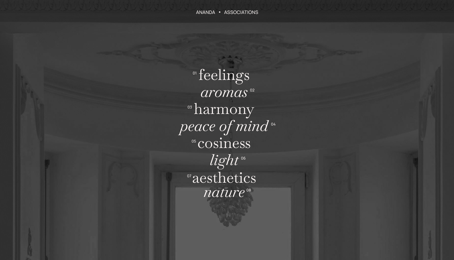 ANANDA. Aromathéque. Méditation. Pratiques douces — Изображение №2 — Брендинг на Dprofile