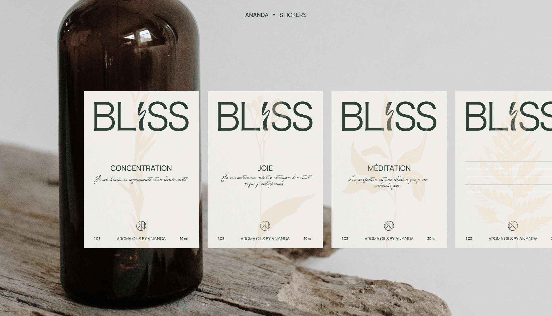 ANANDA. Aromathéque. Méditation. Pratiques douces — Изображение №9 — Брендинг на Dprofile