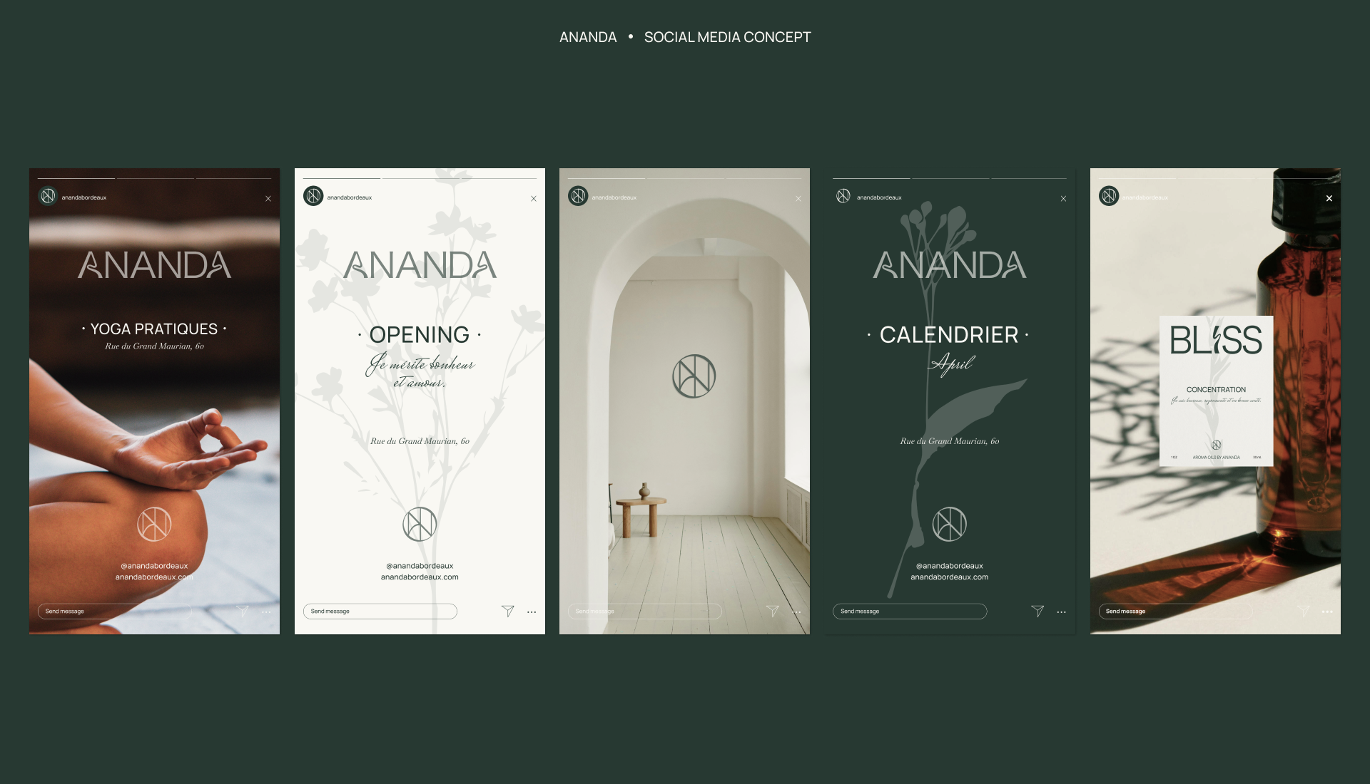 ANANDA. Aromathéque. Méditation. Pratiques douces — Изображение №13 — Брендинг на Dprofile