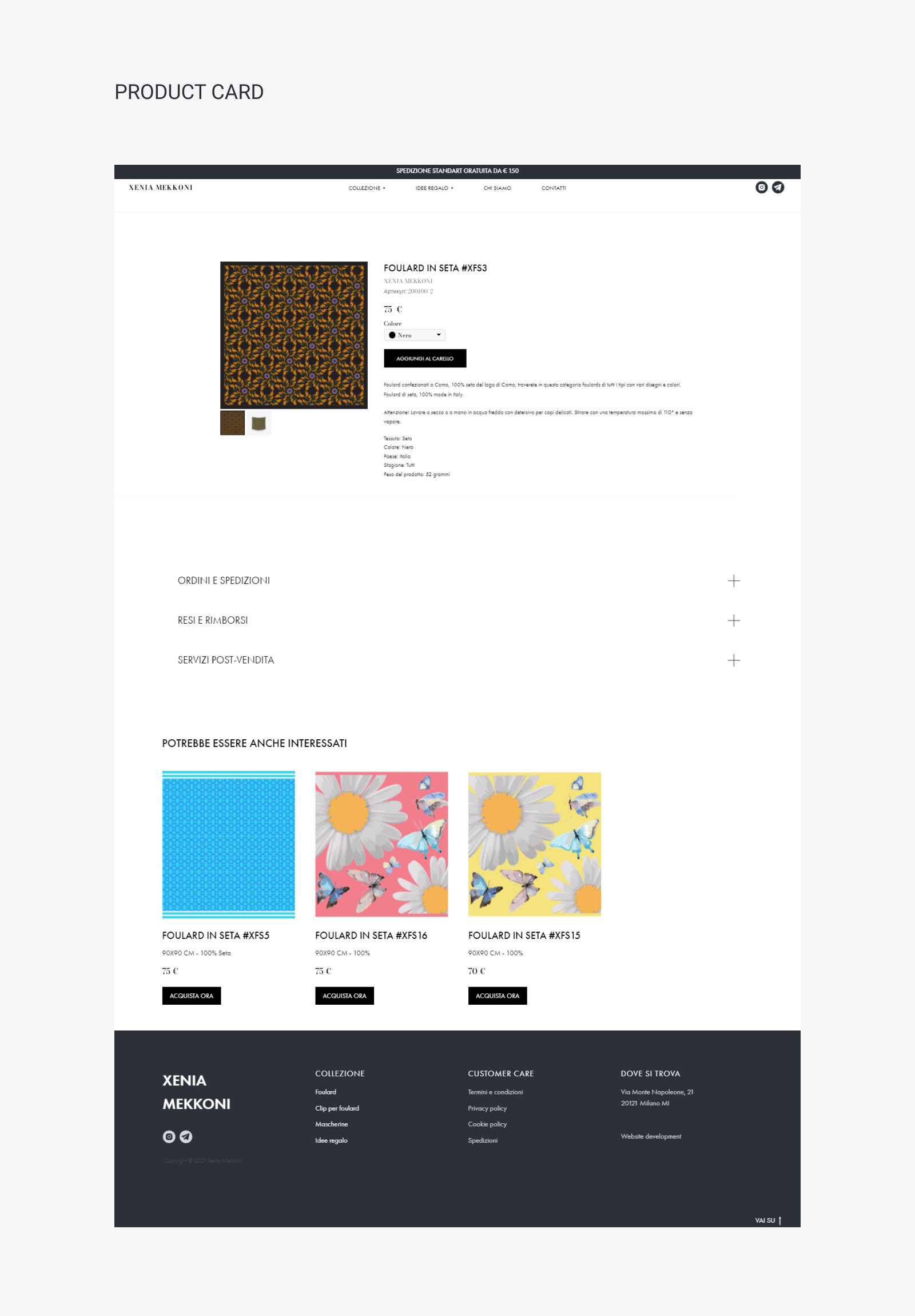 Интернет-магазин для бренда — Изображение №5 — Брендинг, Интерфейсы на Dprofile