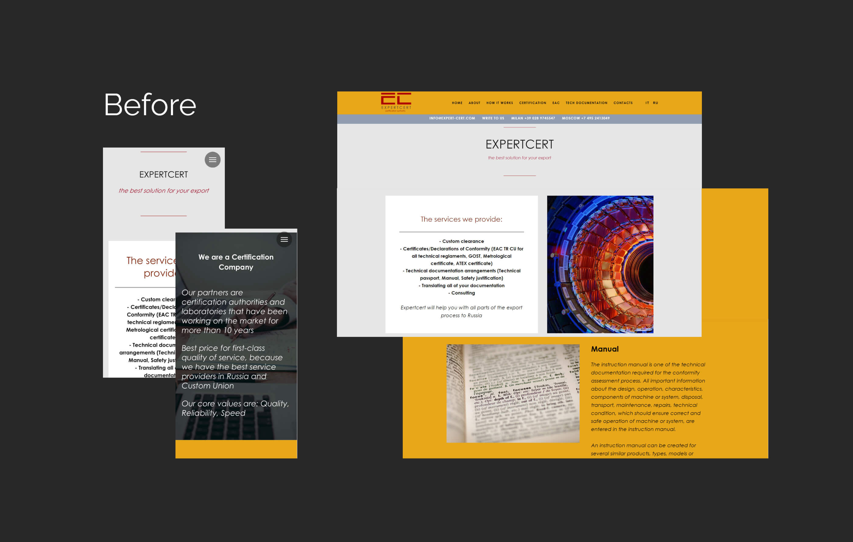 Корпоративный веб-сайт — Изображение №3 — Брендинг, Интерфейсы на Dprofile
