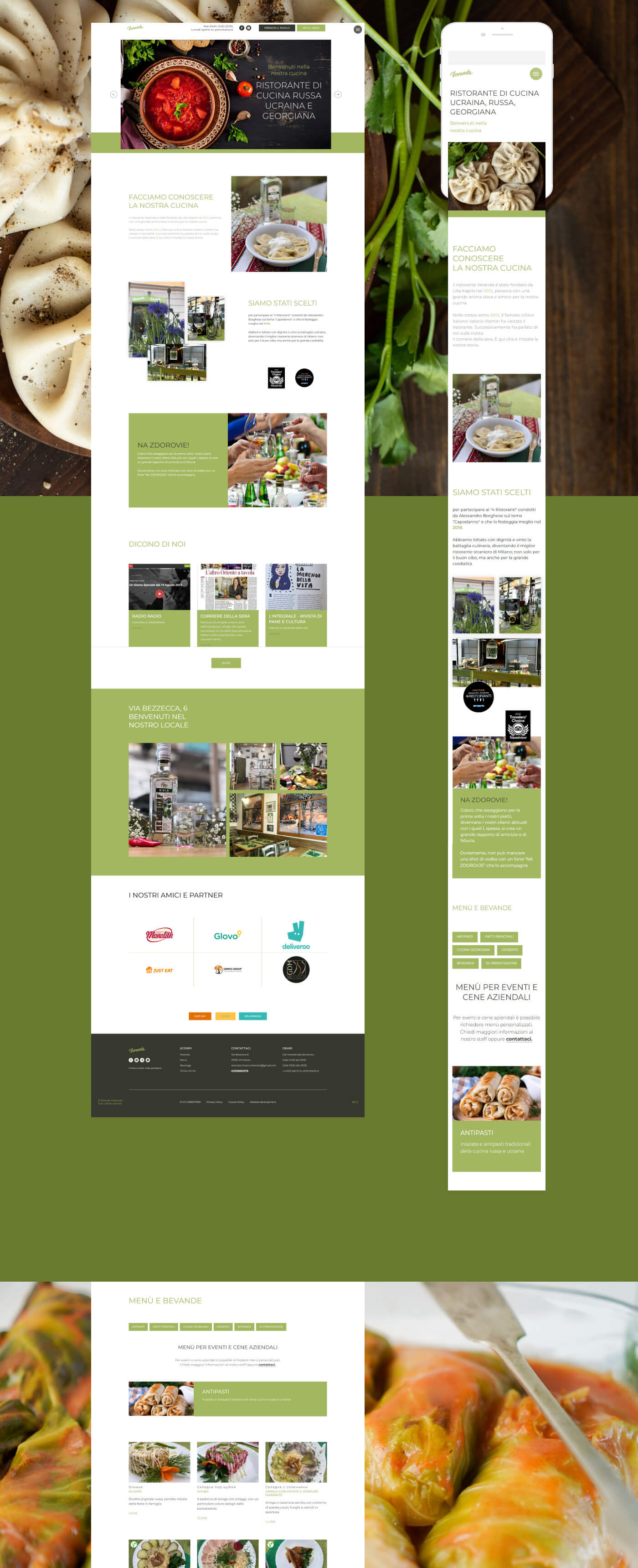 Сайт-меню для ресторана — Изображение №3 — Брендинг, Интерфейсы на Dprofile