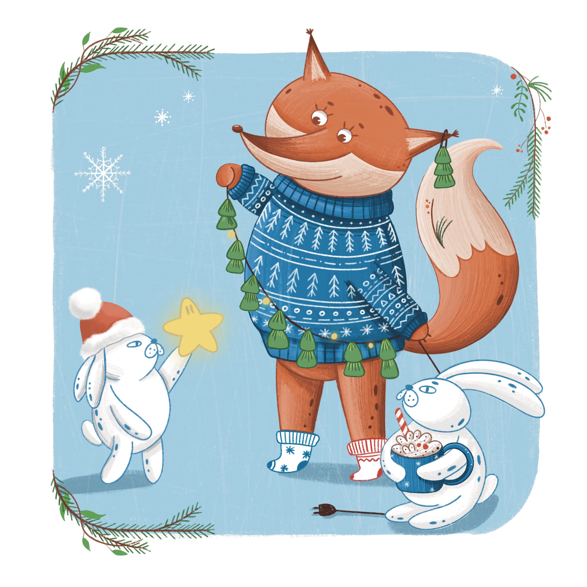 Новогодние открытки — Изображение №4 — Иллюстрация на Dprofile