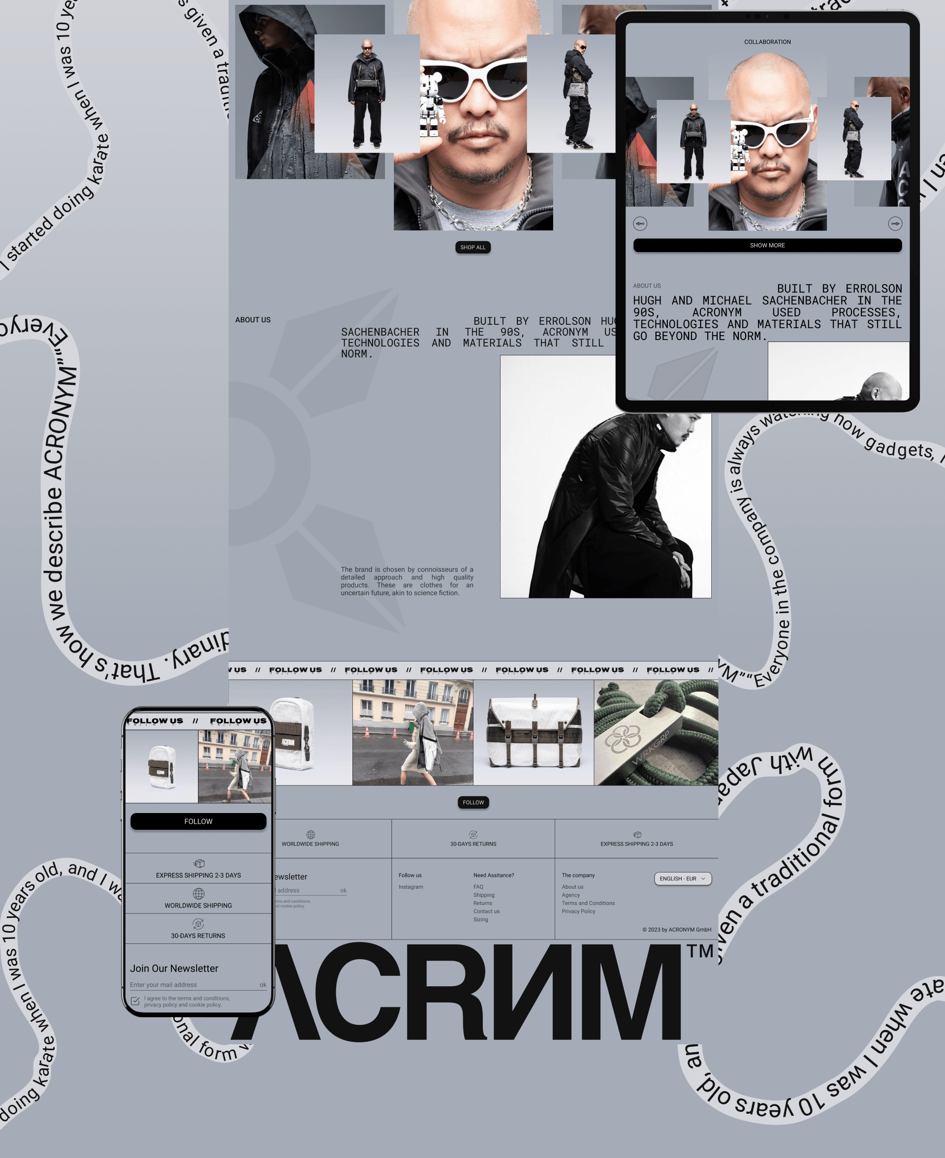 [ACRNM] / E-commerce website — Изображение №4 — Интерфейсы, Графика на Dprofile