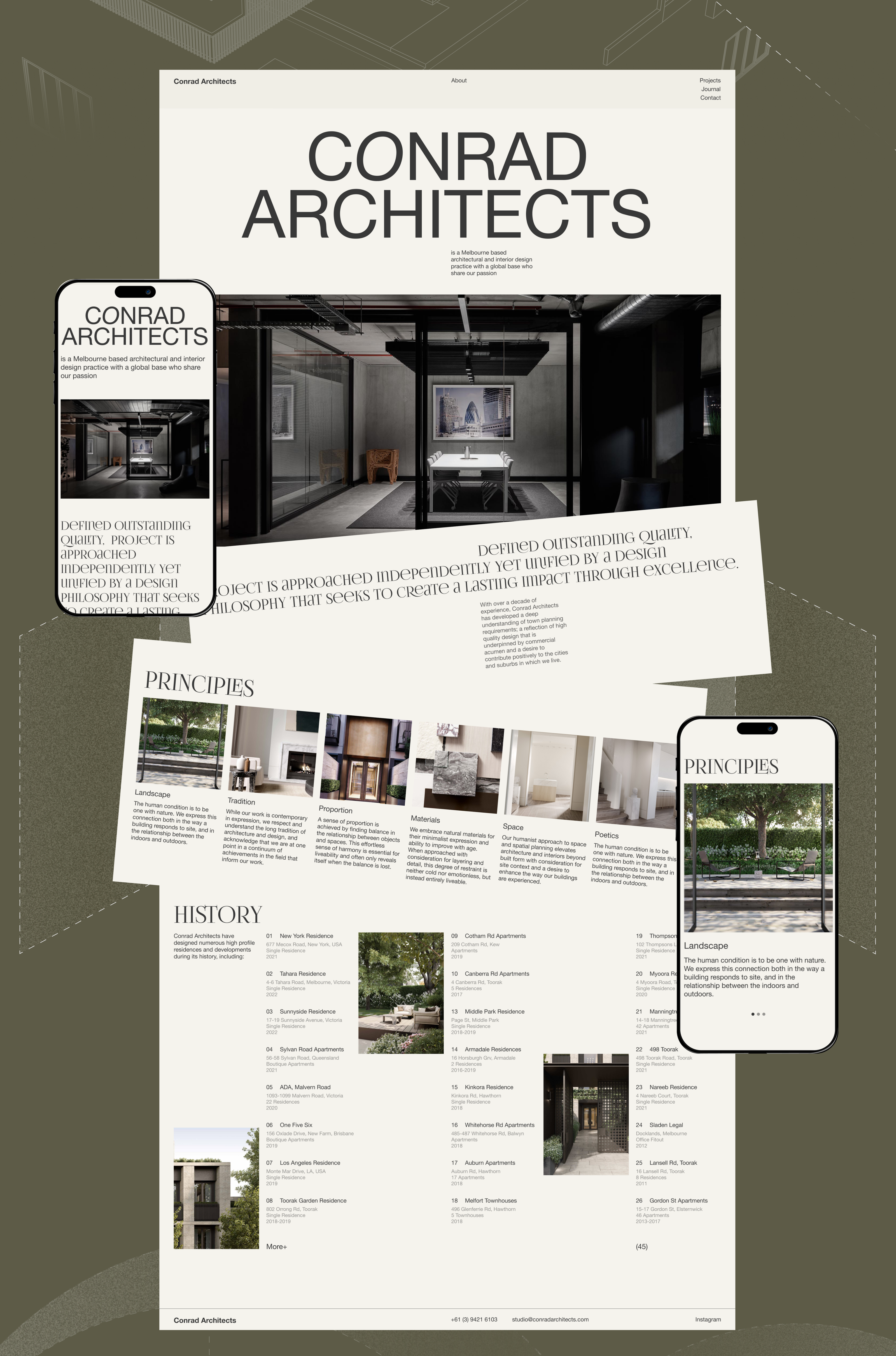 Conrad Architects | corporate redesign — Изображение №5 — Интерфейсы, Брендинг на Dprofile