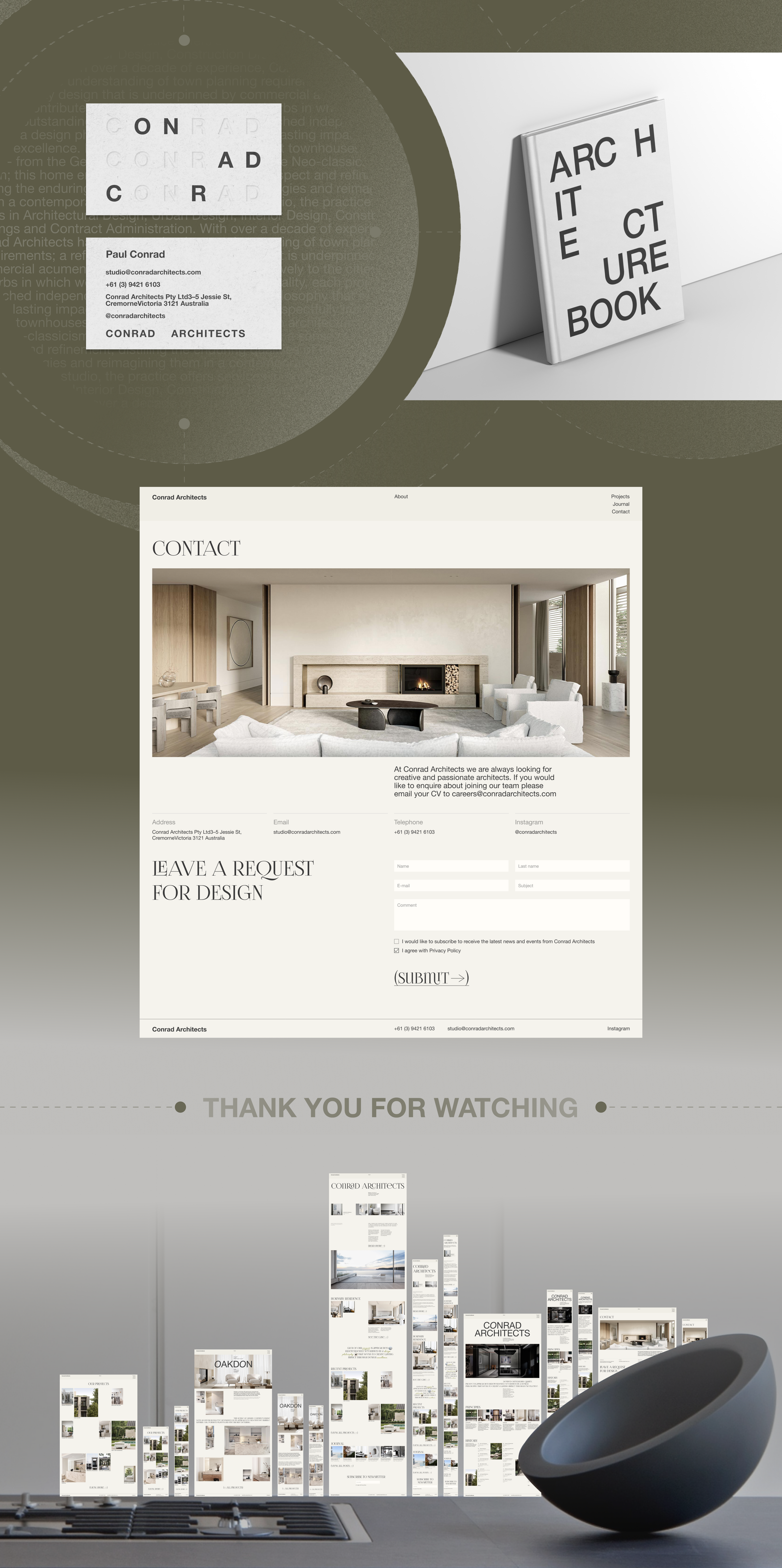 Conrad Architects | corporate redesign — Изображение №6 — Интерфейсы, Брендинг на Dprofile
