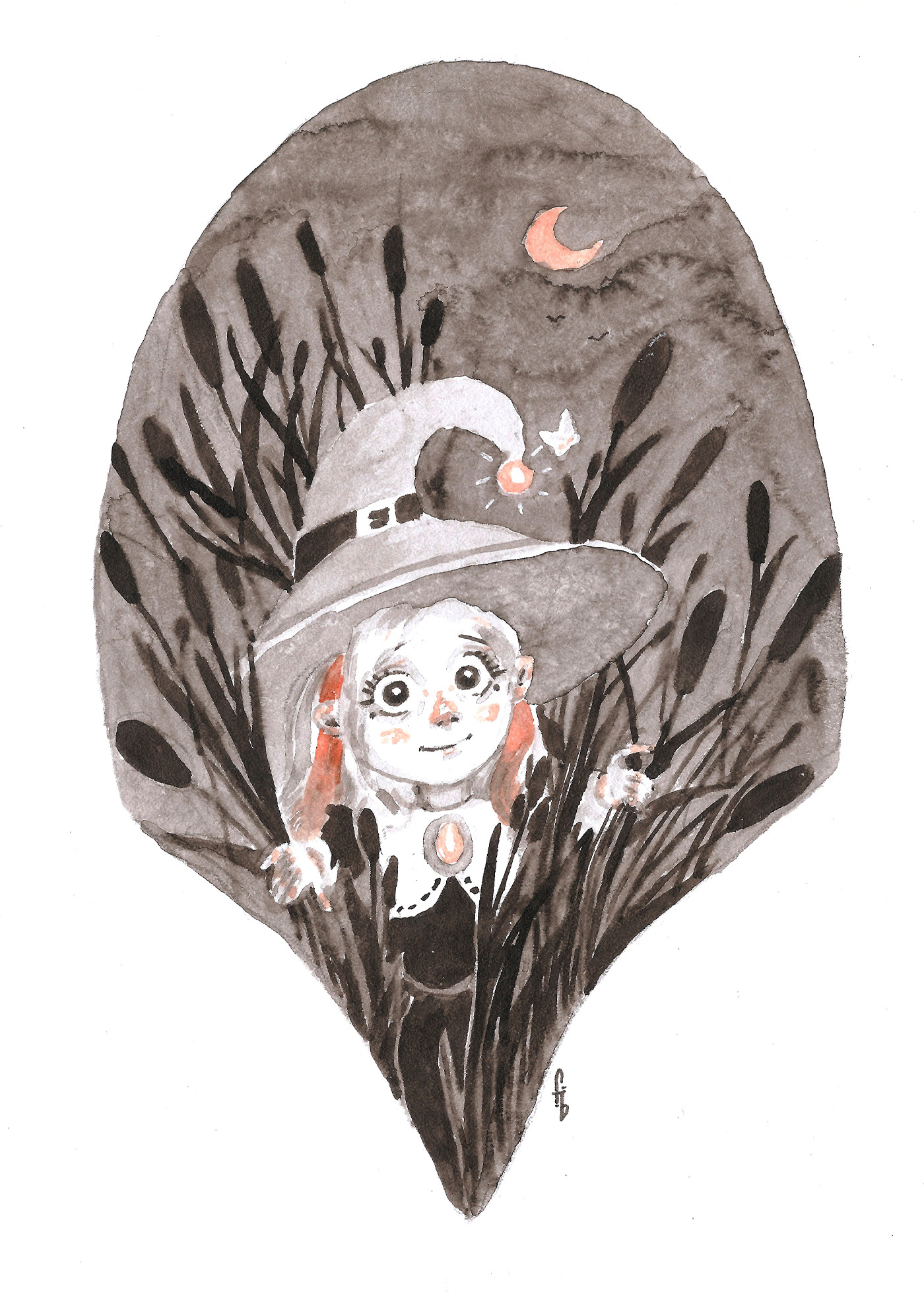 Inktober Серия с ведьмочками — Изображение №12 — Иллюстрация на Dprofile