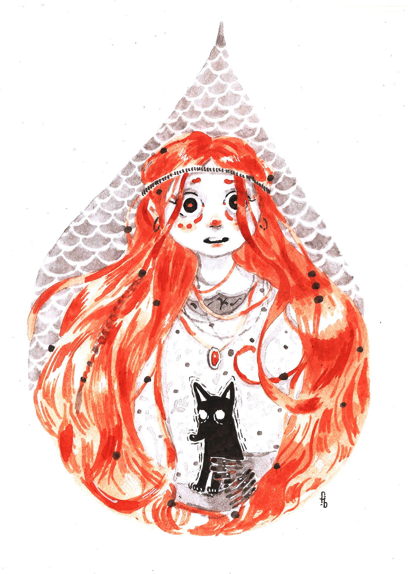 Inktober Серия с ведьмочками — Изображение №13 — Иллюстрация на Dprofile