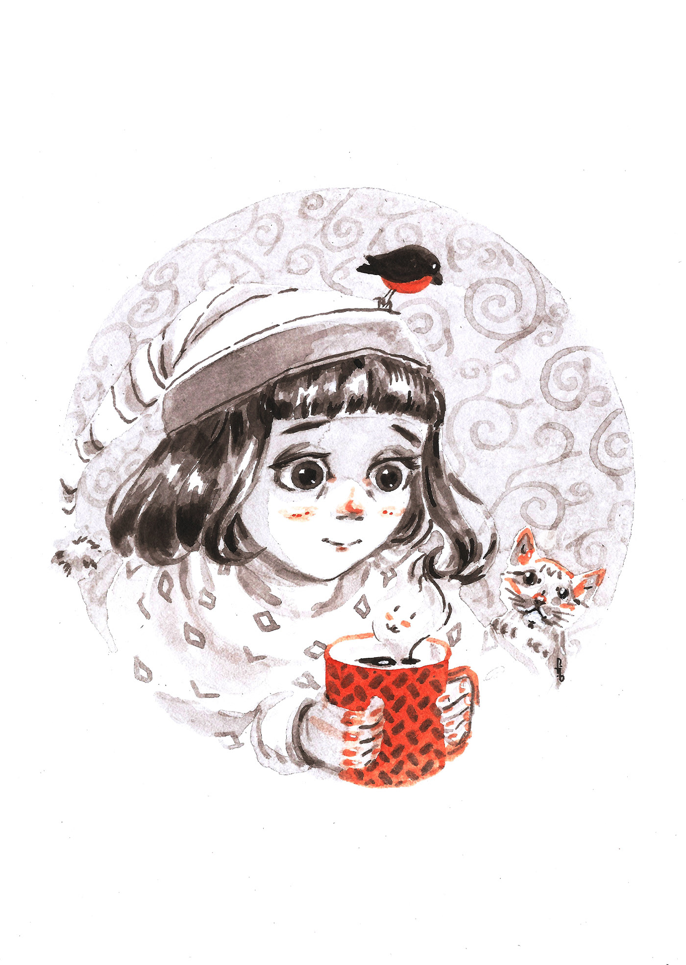 Inktober Серия с ведьмочками — Изображение №2 — Иллюстрация на Dprofile
