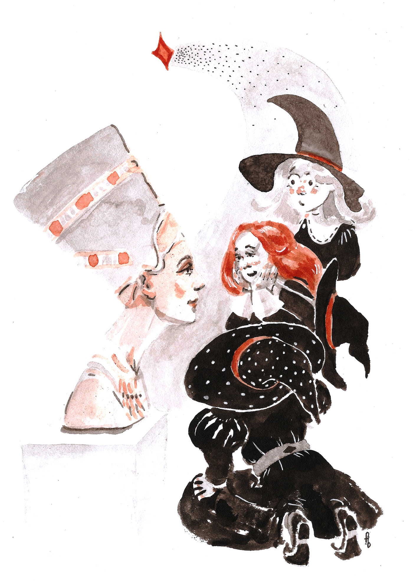 Inktober Серия с ведьмочками — Изображение №9 — Иллюстрация на Dprofile