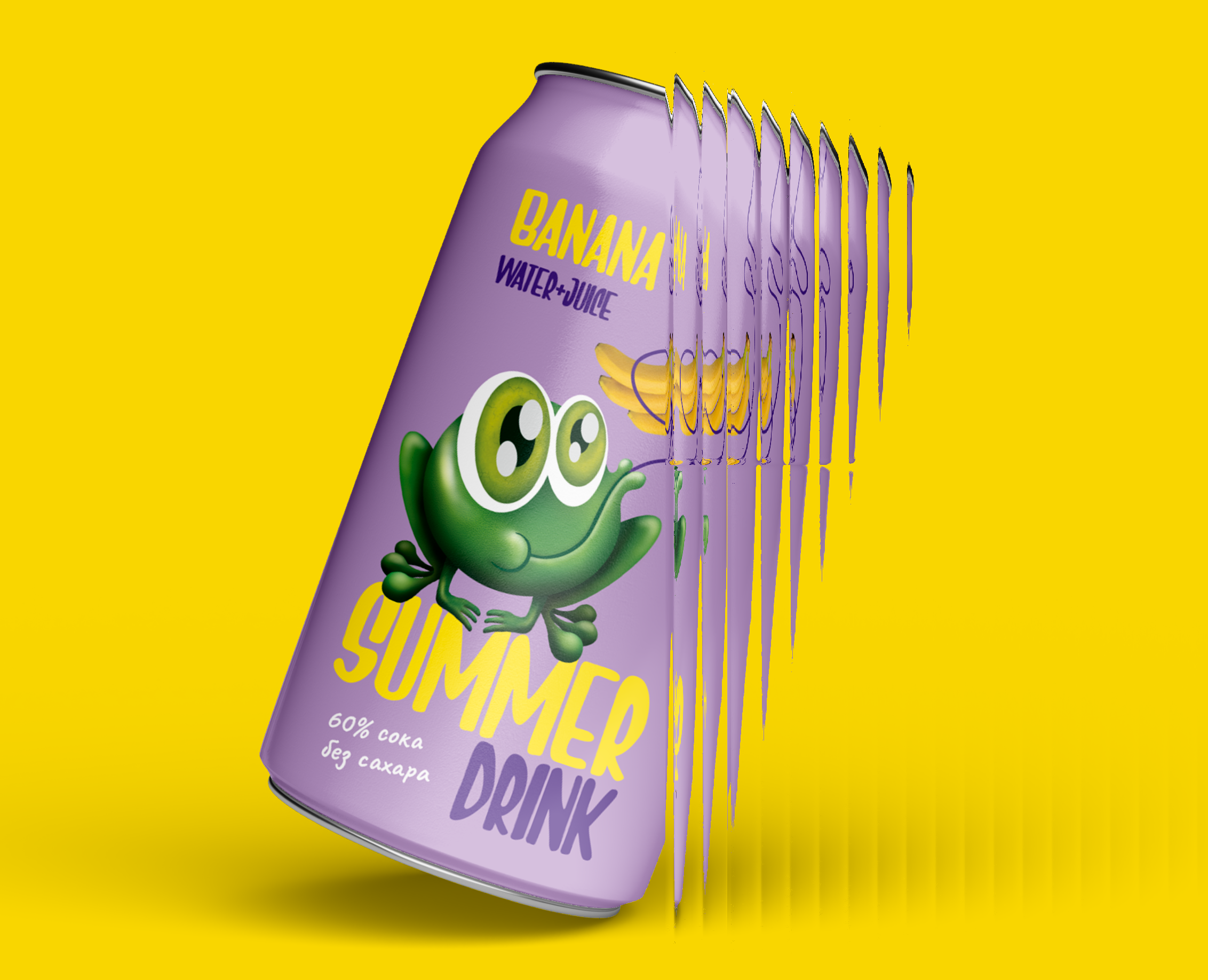 SUMMER DRINK - Packaging design — Брендинг, Иллюстрация на Dprofile