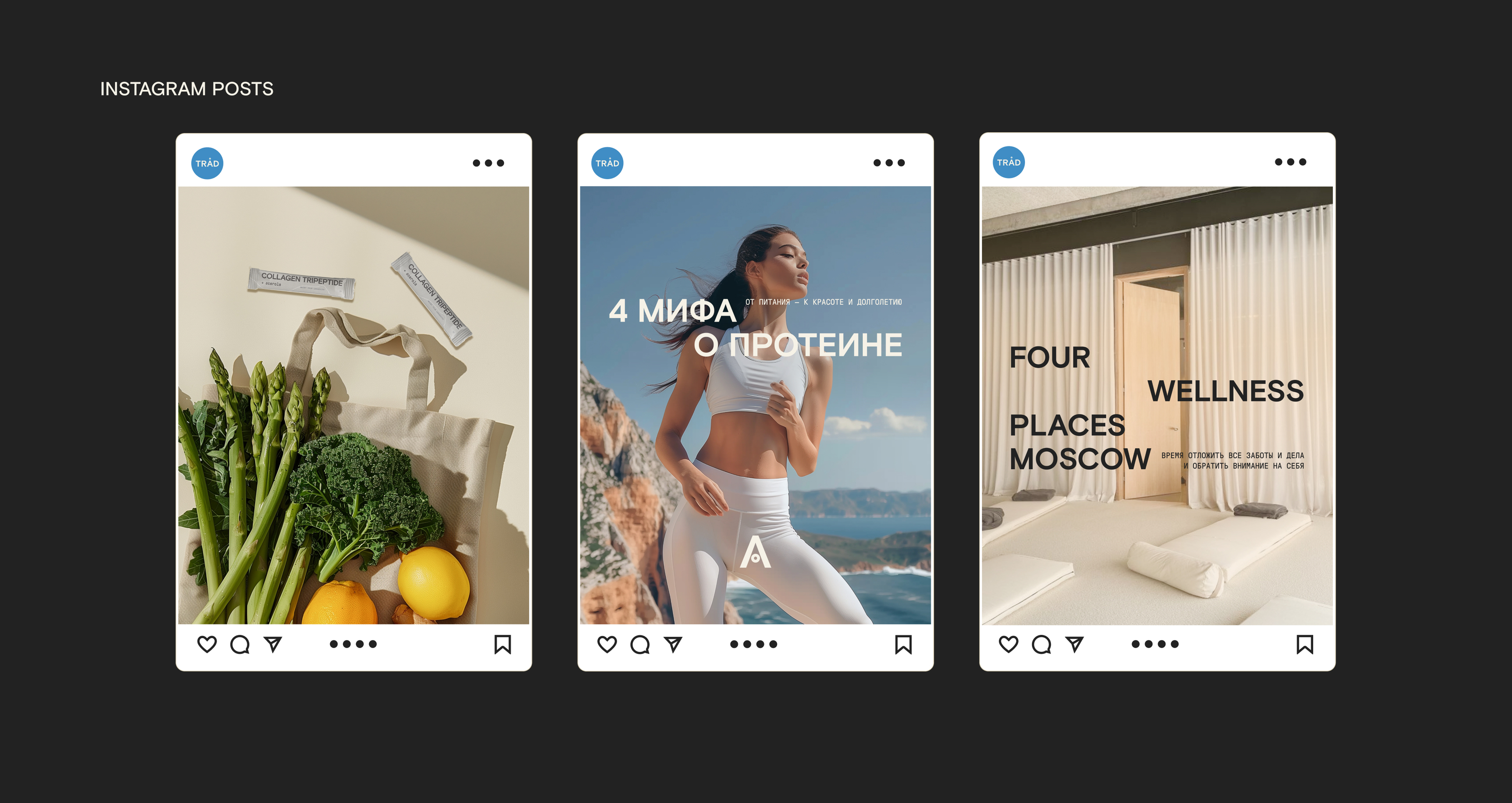 SOCIAL MEDIA | TRAD WELLNESS BRAND  | BRAND IDENTITY — Изображение №9 — Брендинг, Графика на Dprofile